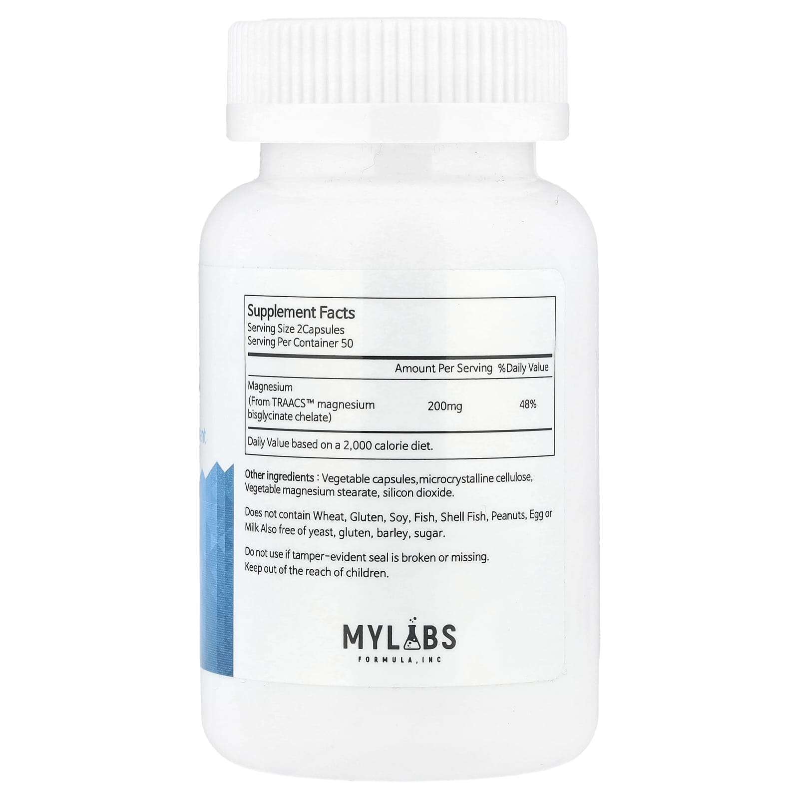 Mylabs, Mag-Up, 100 Vegetable Capsules (100 mg per Capsule) - Image 2