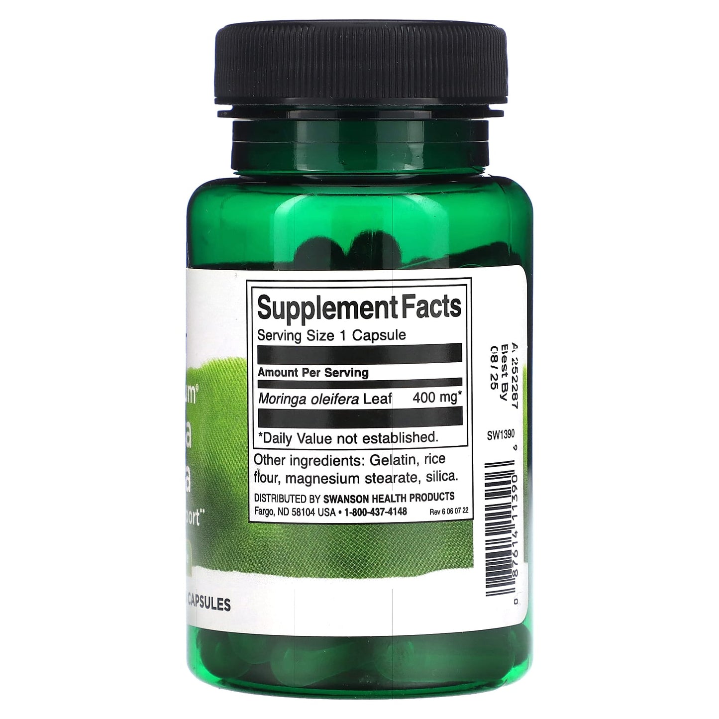Swanson, Full Spectrum Moringa Oleifera, 400 mg, 60 Capsules - Image 2