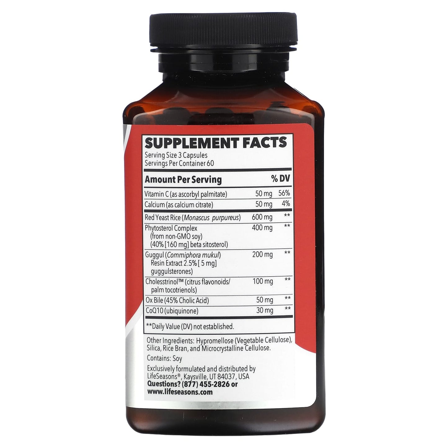 LifeSeasons, Choles-T, Cholesterol Support, 180 Veg Capsules - Image 2