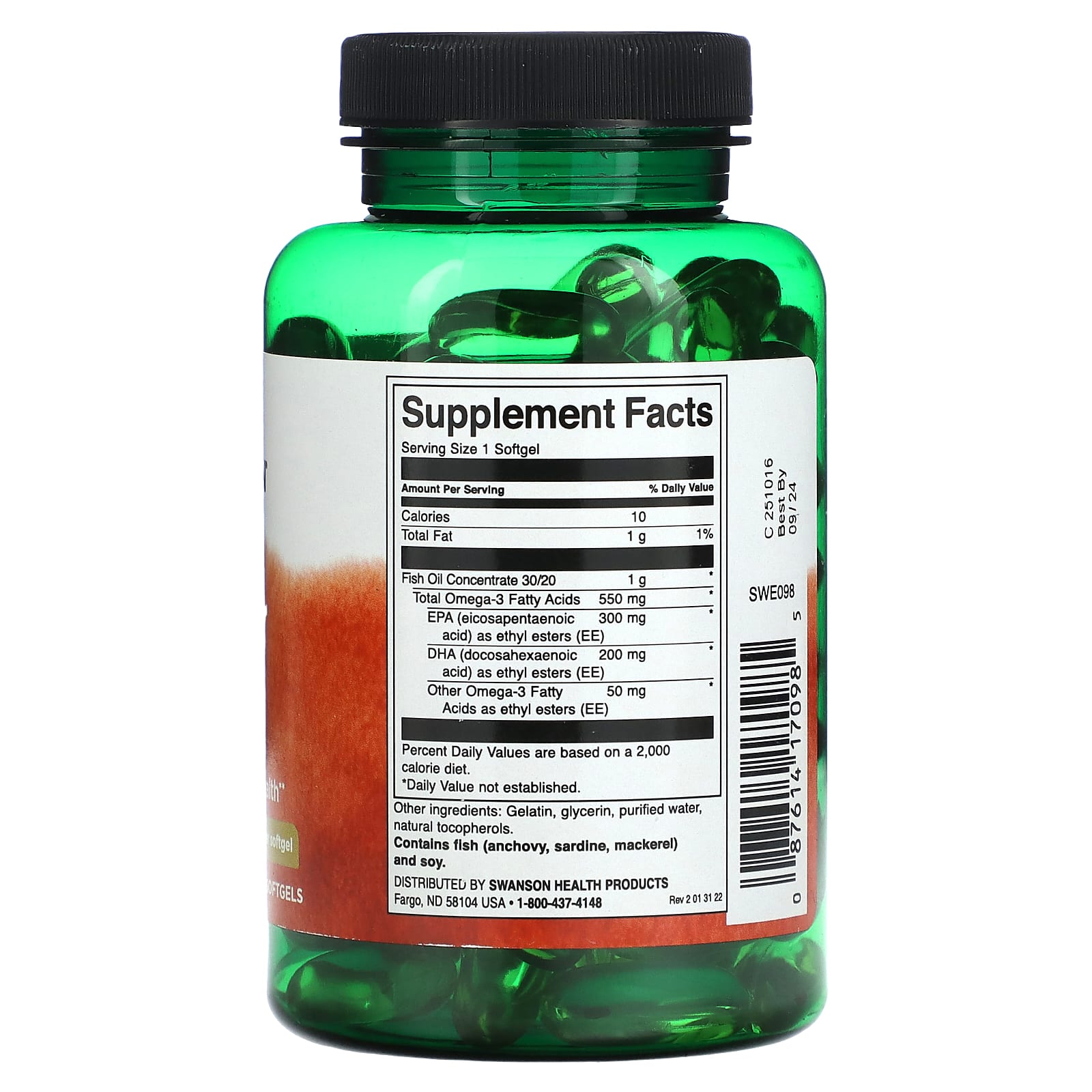 Swanson, Super EPA, 100 Softgels - Image 2