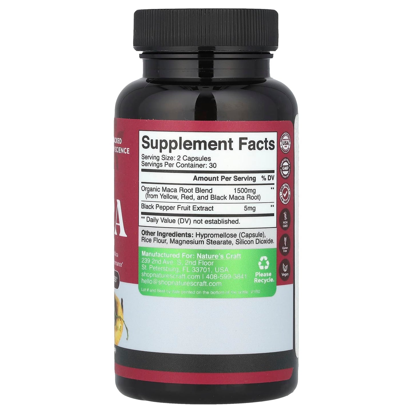 Nature's Craft, Women's Wellness, Maca Root Complex, 60 Capsules - Image 2