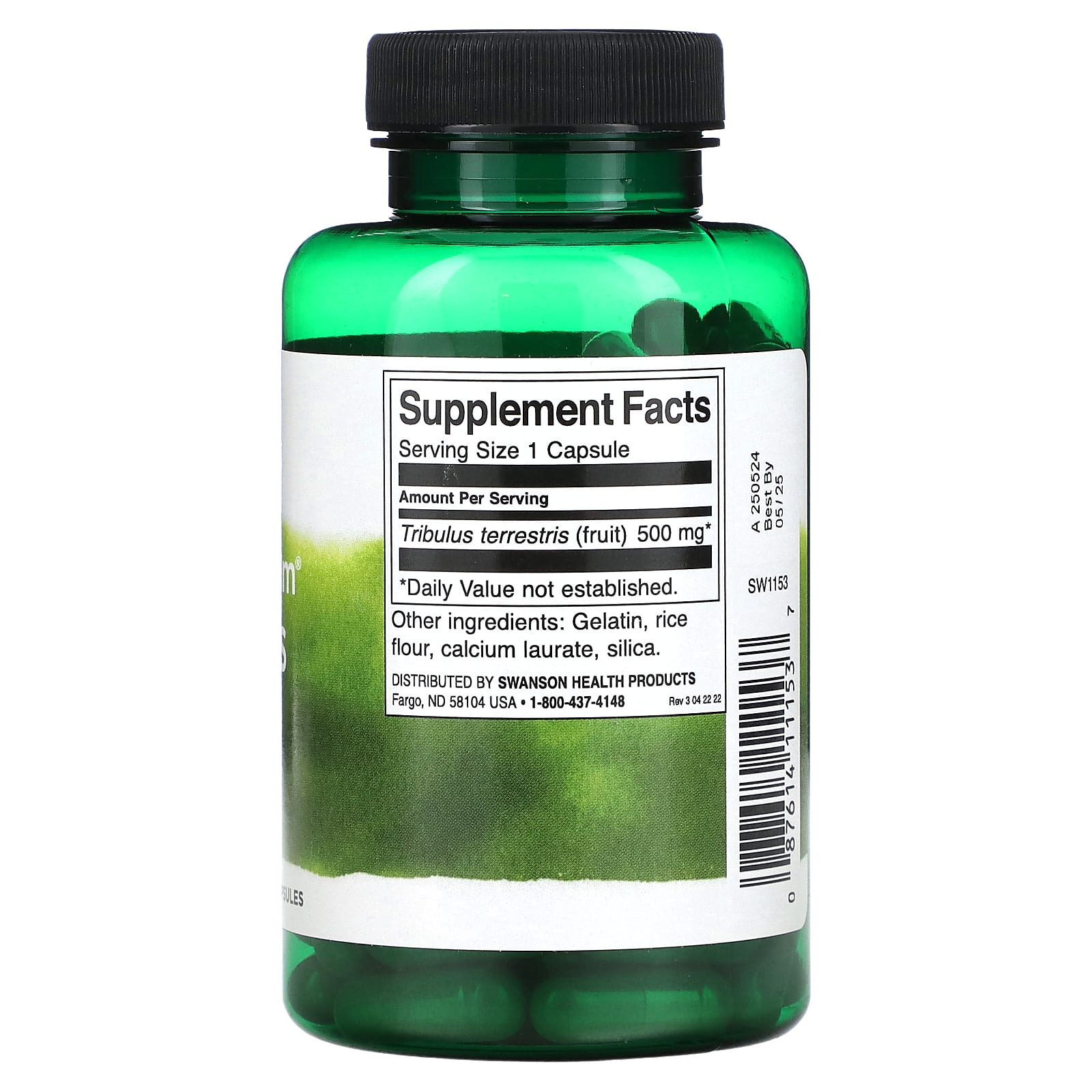 Swanson, Full Spectrum Tribulus Fruit, 500 mg, 90 Capsules - Image 2