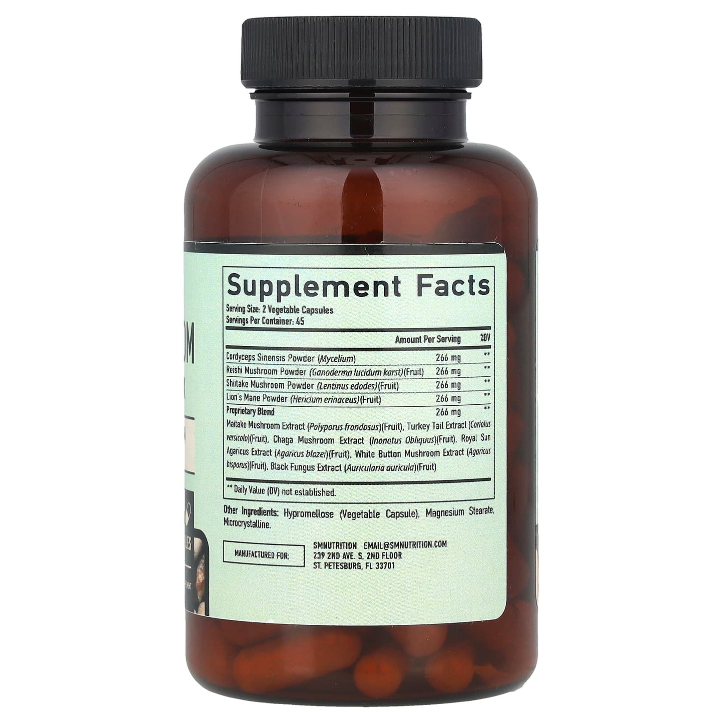 SMNutrition, 10 Mushroom Complex , 90 Capsules - Image 2