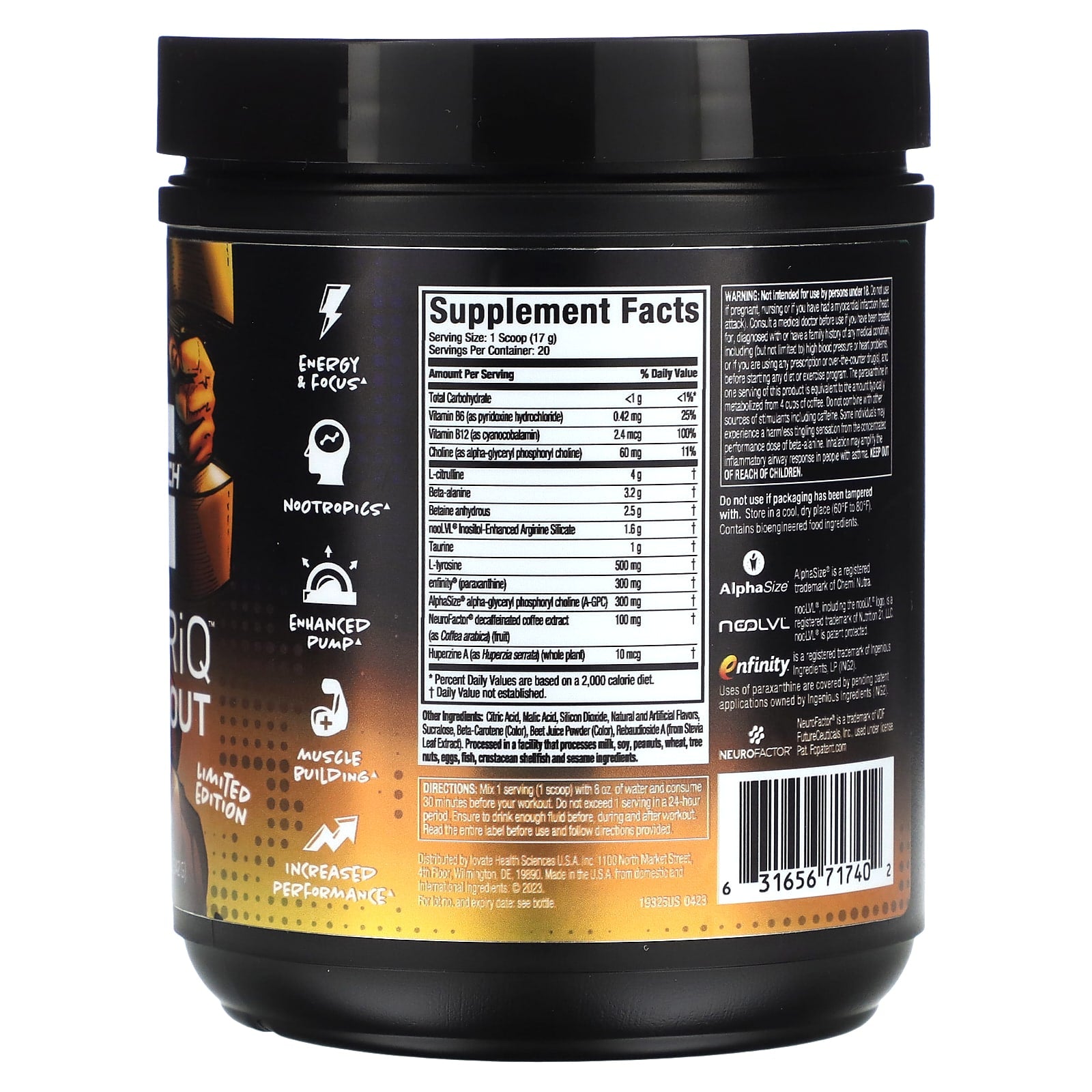 MuscleTech, Limited Edition, EuphoriQ® Pre-Workout, Boogieman Punch, 12.06 oz (342 g) - Image 2