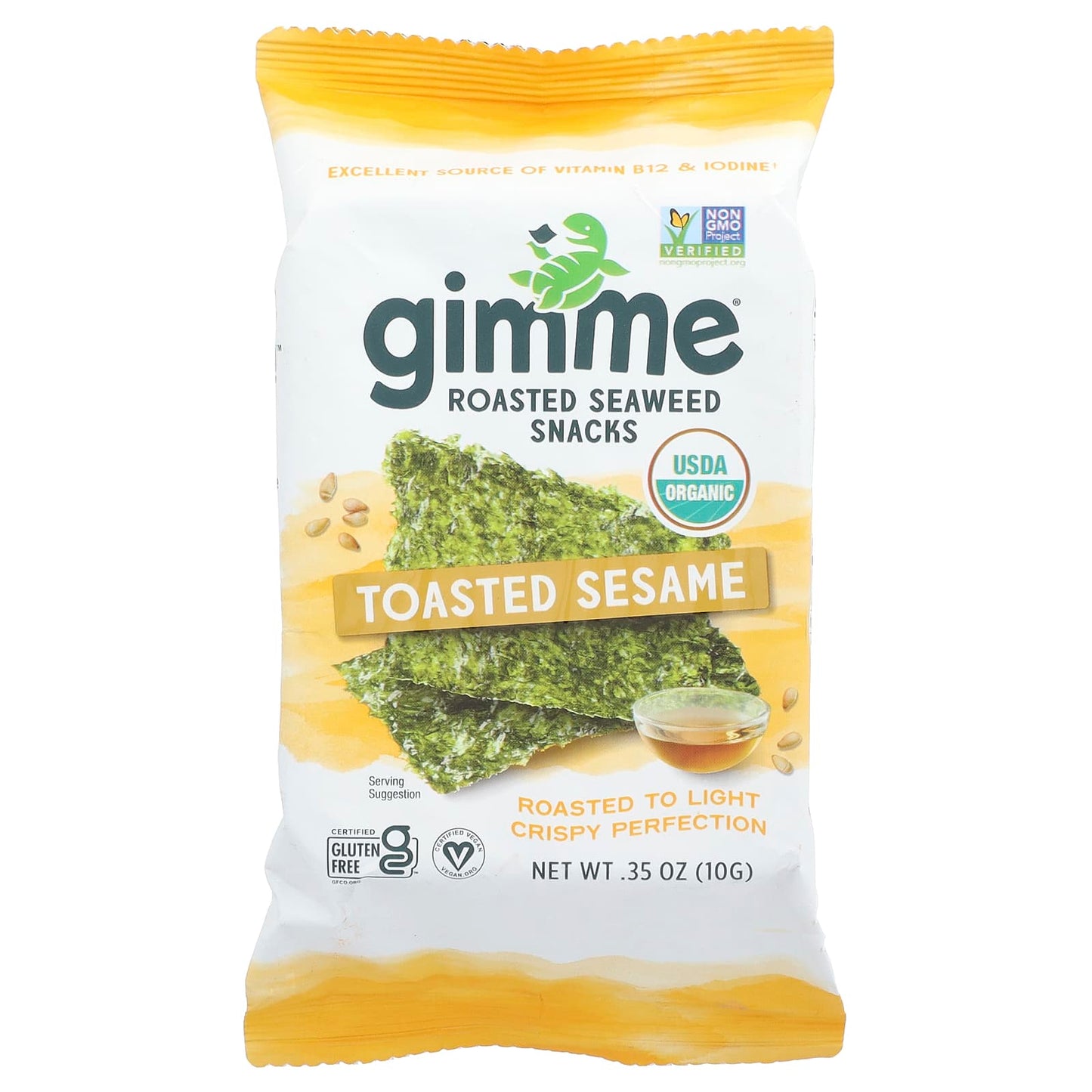 Organic Roasted Seaweed Snack in Toasted Sesame - Image 1
