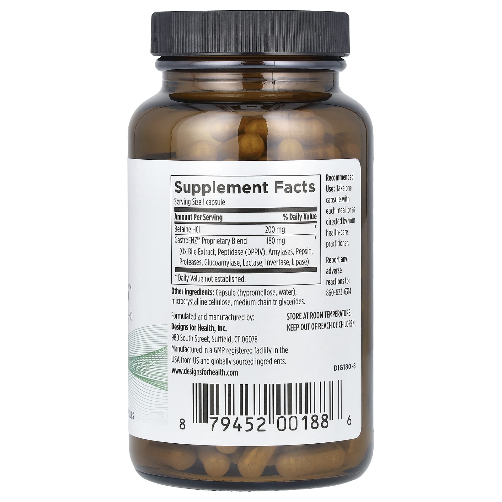 Digestzymes by Designs For Health - 180 Capsules for Enhanced Digestion - Image 2