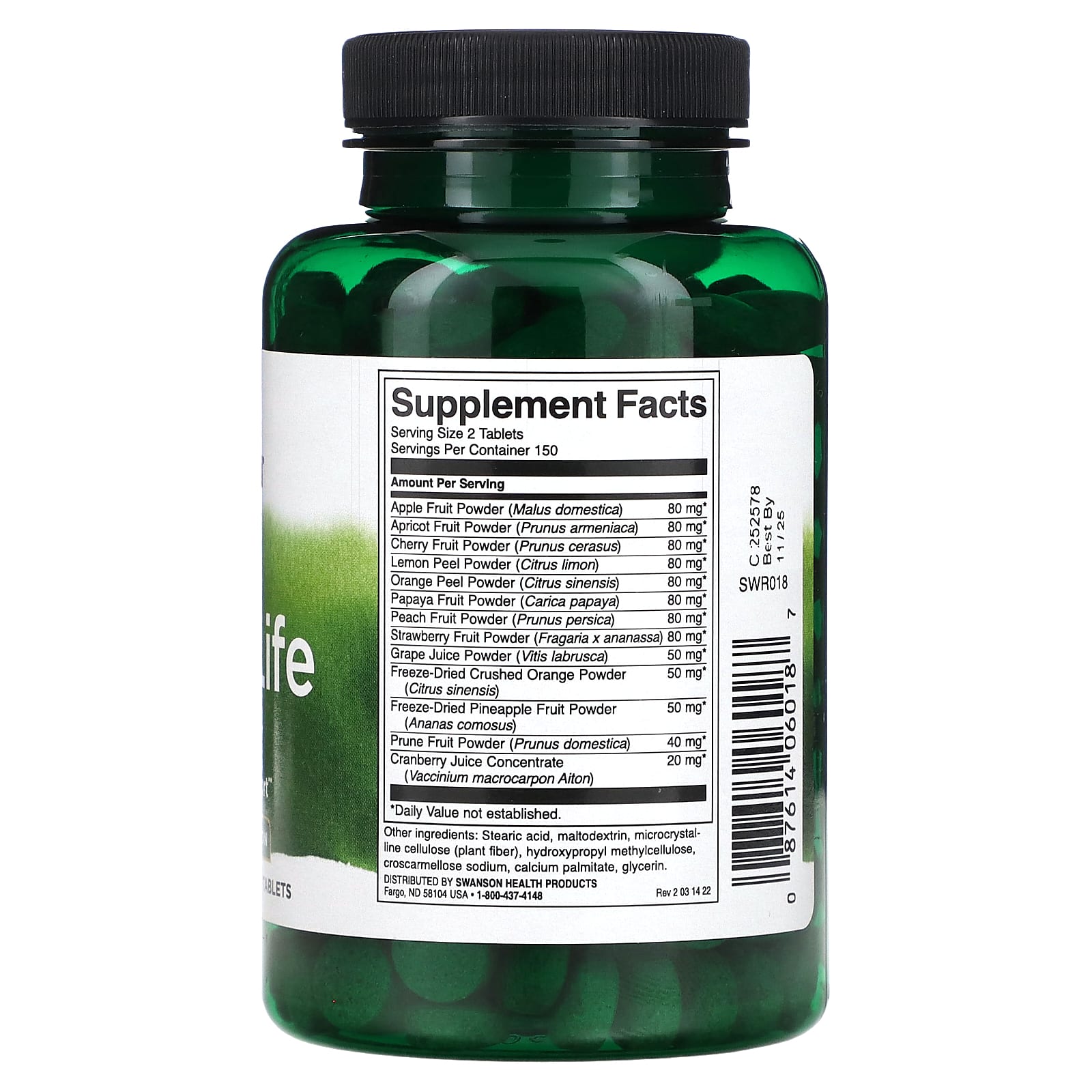 Swanson, Fruit4Life, 300 Tablets - Image 2