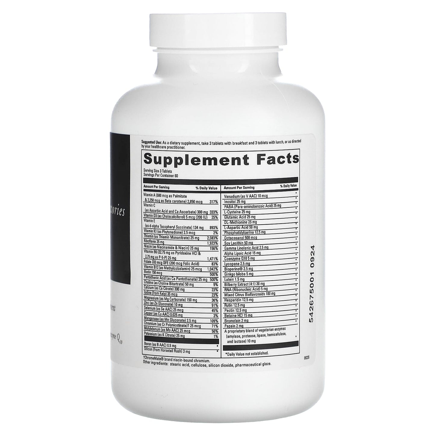 DaVinci Laboratories Spectra Senior Multivitamin Supplement 180 Tablets - Image 2