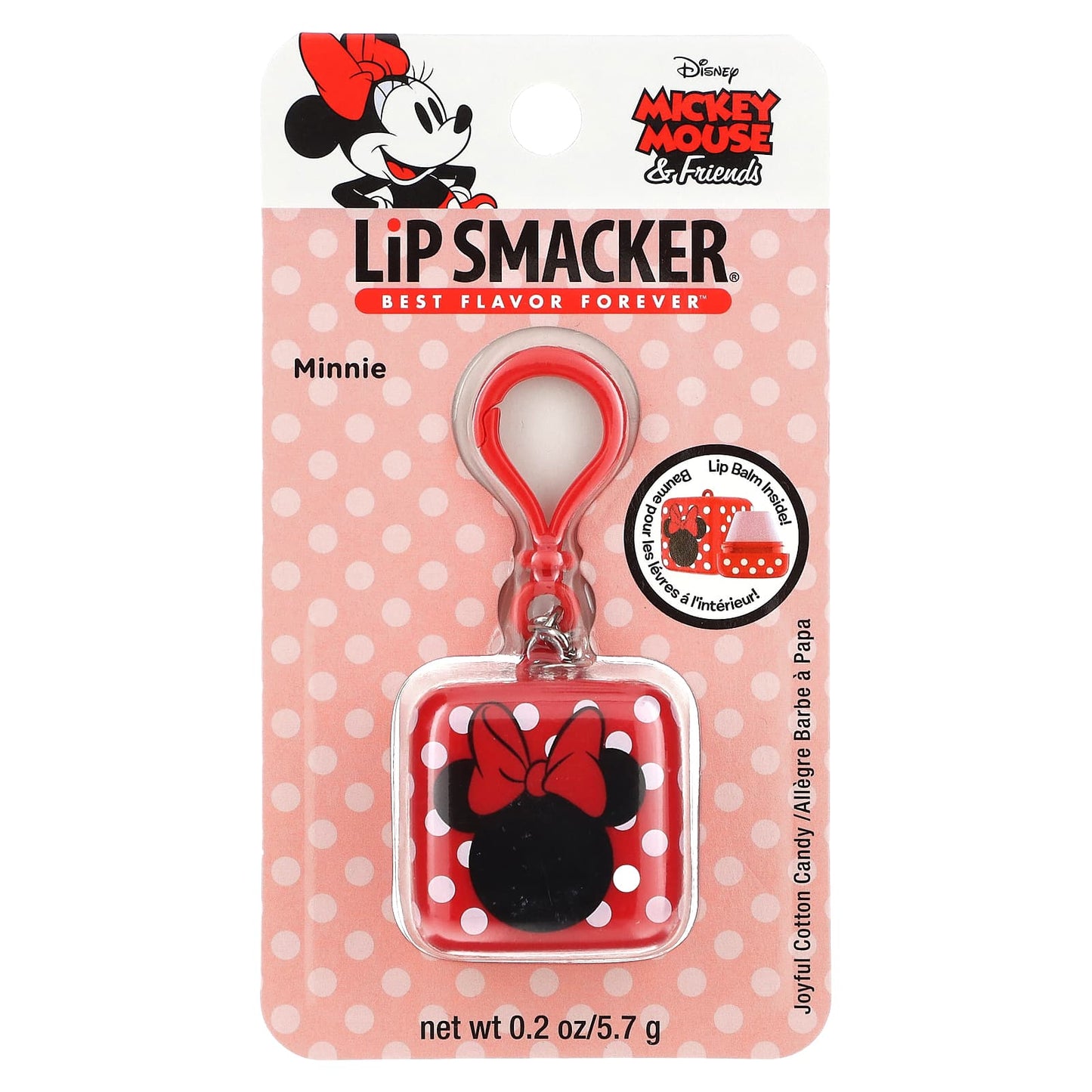 Lip Smacker, Disney Mickey Mouse & Friends, Lip Balm, Minnie, Joyful Cotton Candy, 0.2 oz (5.7 g) - Image 2