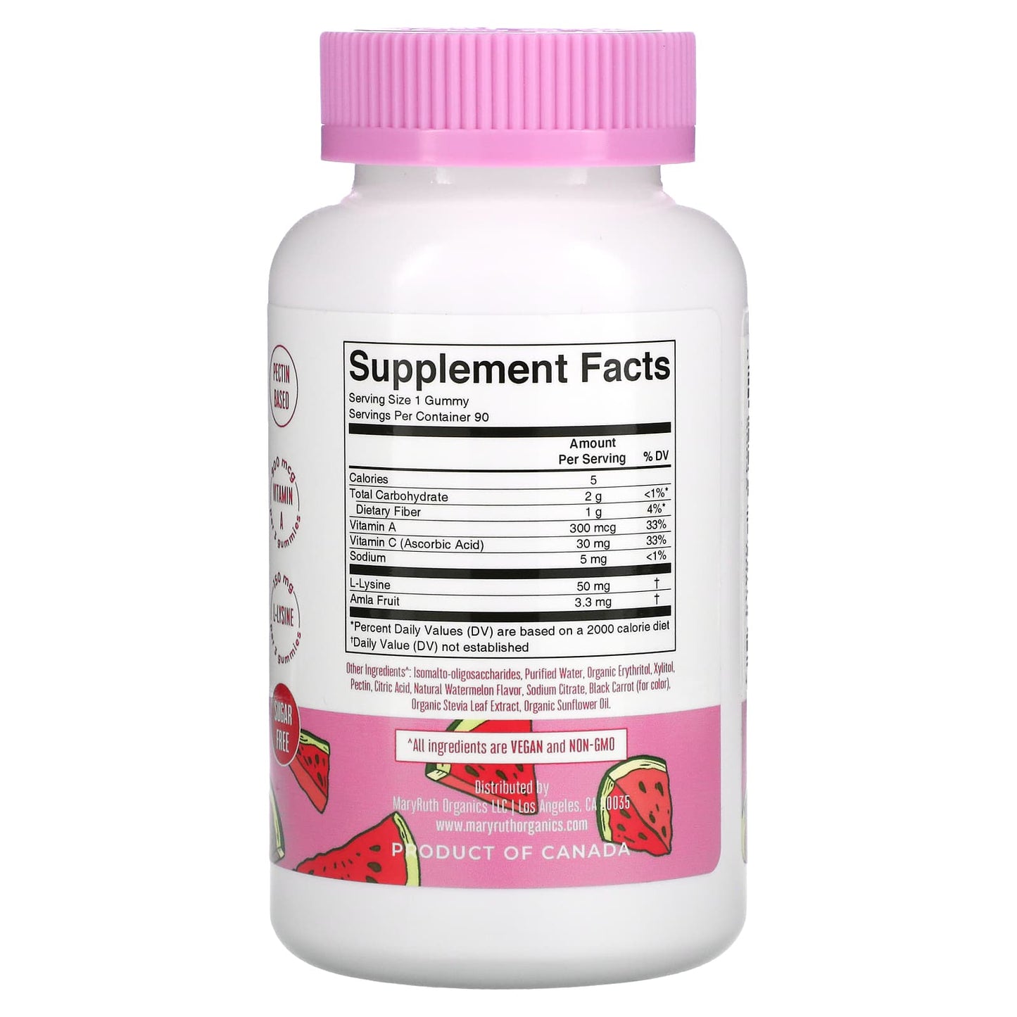 MaryRuth's, Vegan Collagen Boosting Gummies, Watermelon, 90 Gummies - Image 2