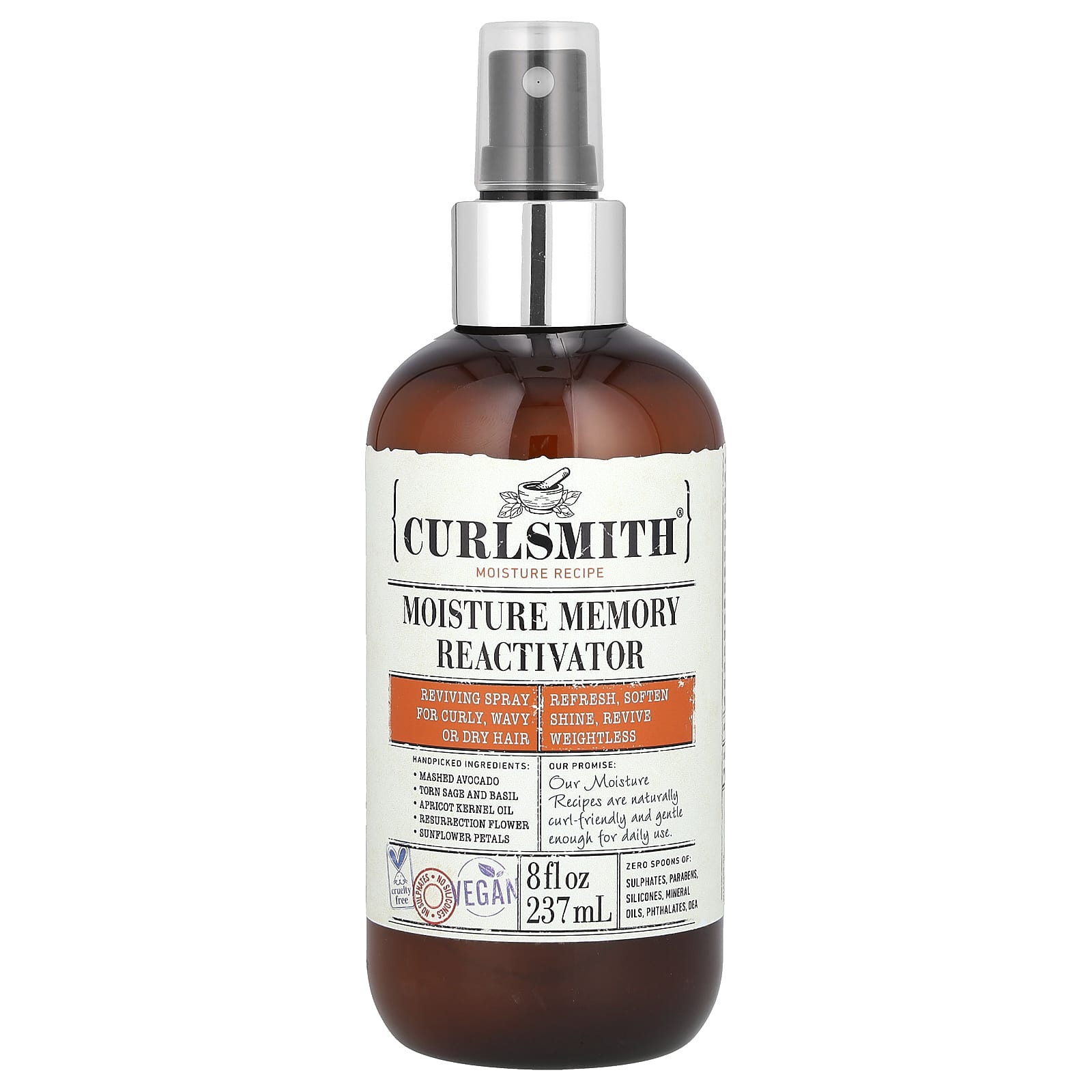 Curlsmith Moisture Memory Reactivator Spray for Curly Hair - Image 1