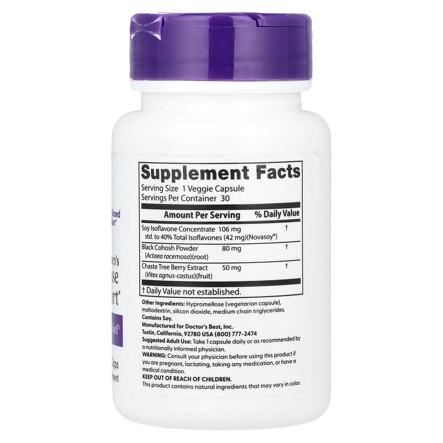 Doctor's Best Menopause Support for Women - Natural Relief from Hot Flashes - Image 2