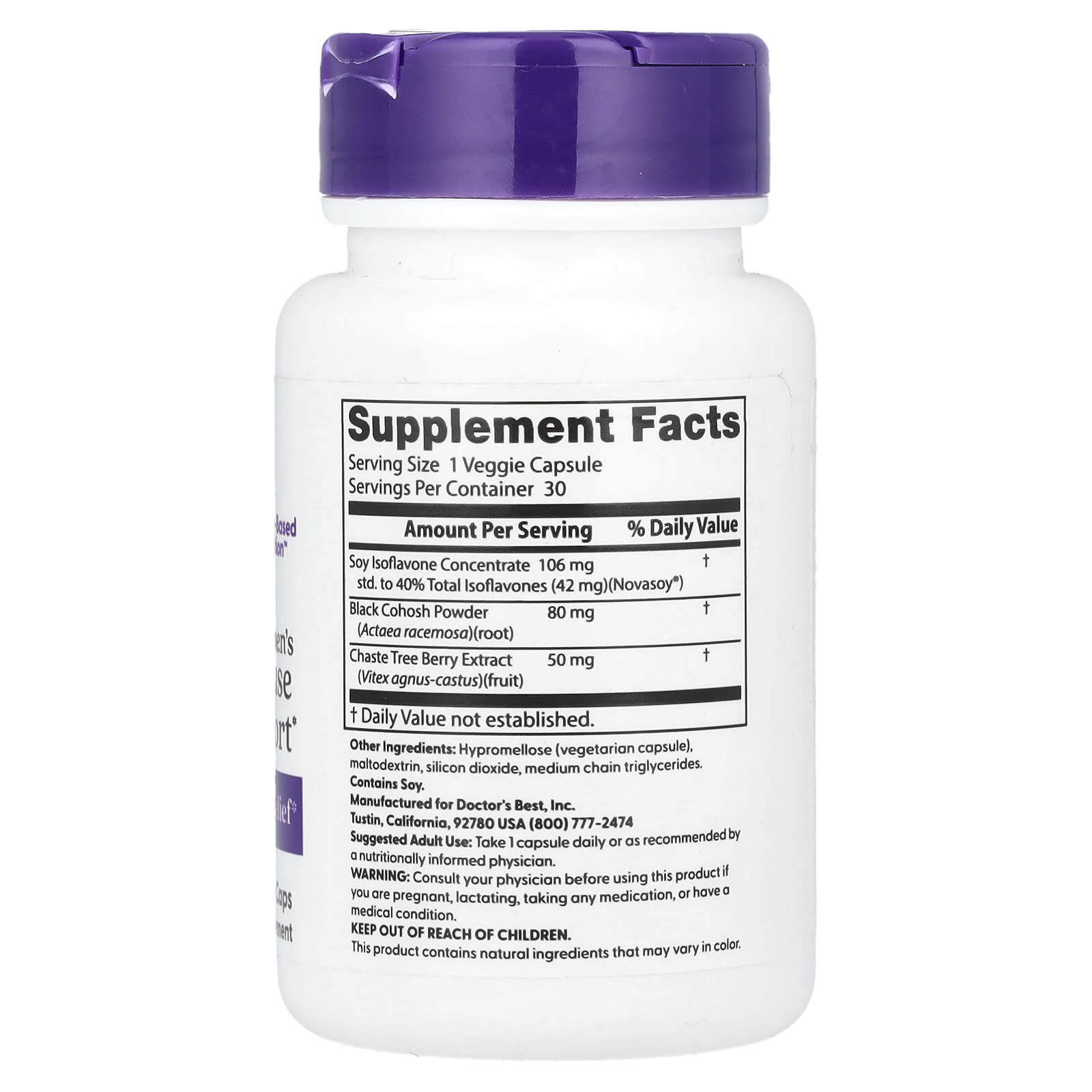 Doctor's Best Menopause Support for Women - Natural Relief from Hot Flashes - Image 2