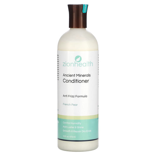 Zion Health, Ancient Minerals Conditioner, Anti Frizz Formula, French Pear, 16 oz (473 ml) - Image 1