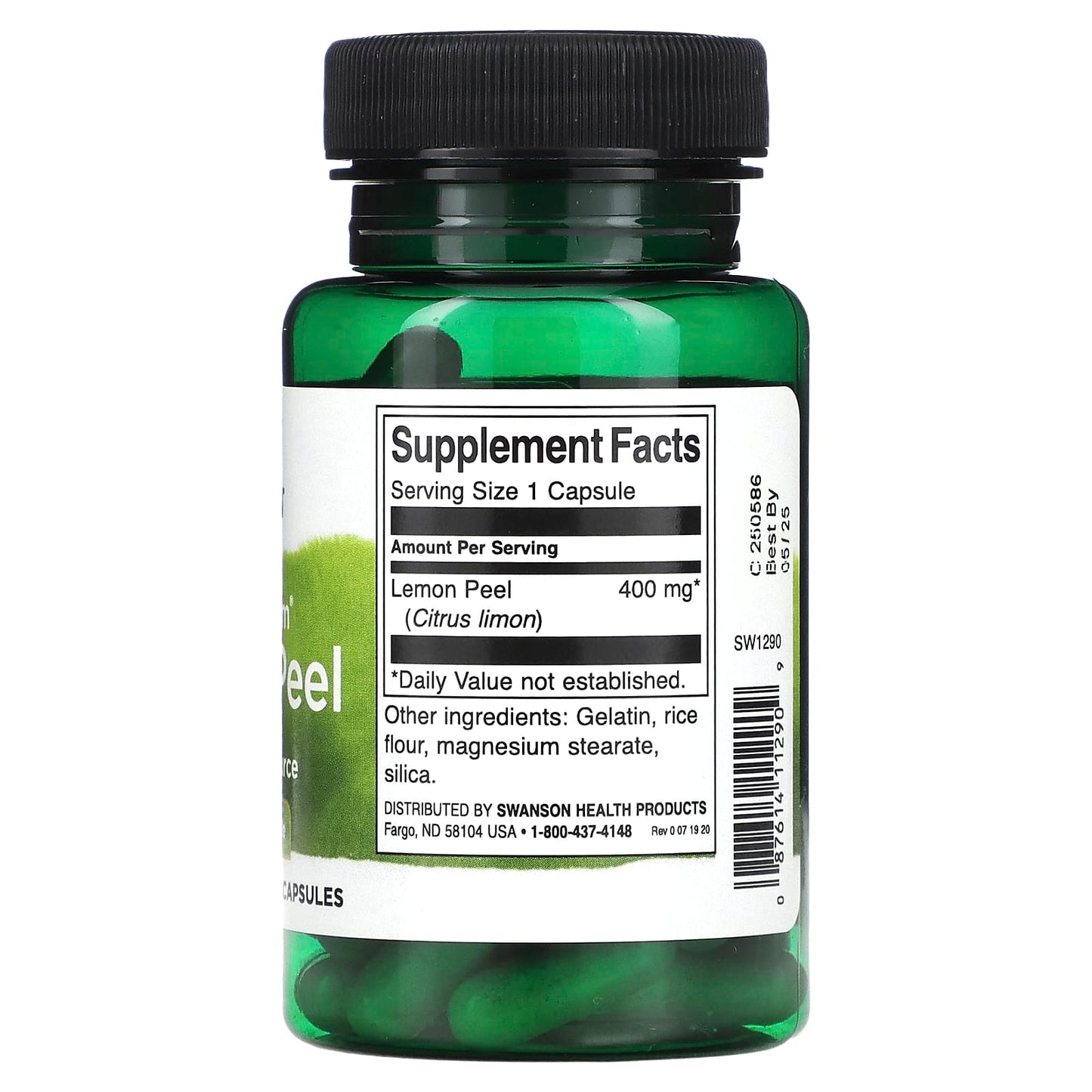Swanson, Full Spectrum Lemon Peel, 400 mg, 60  Capsules - Image 2