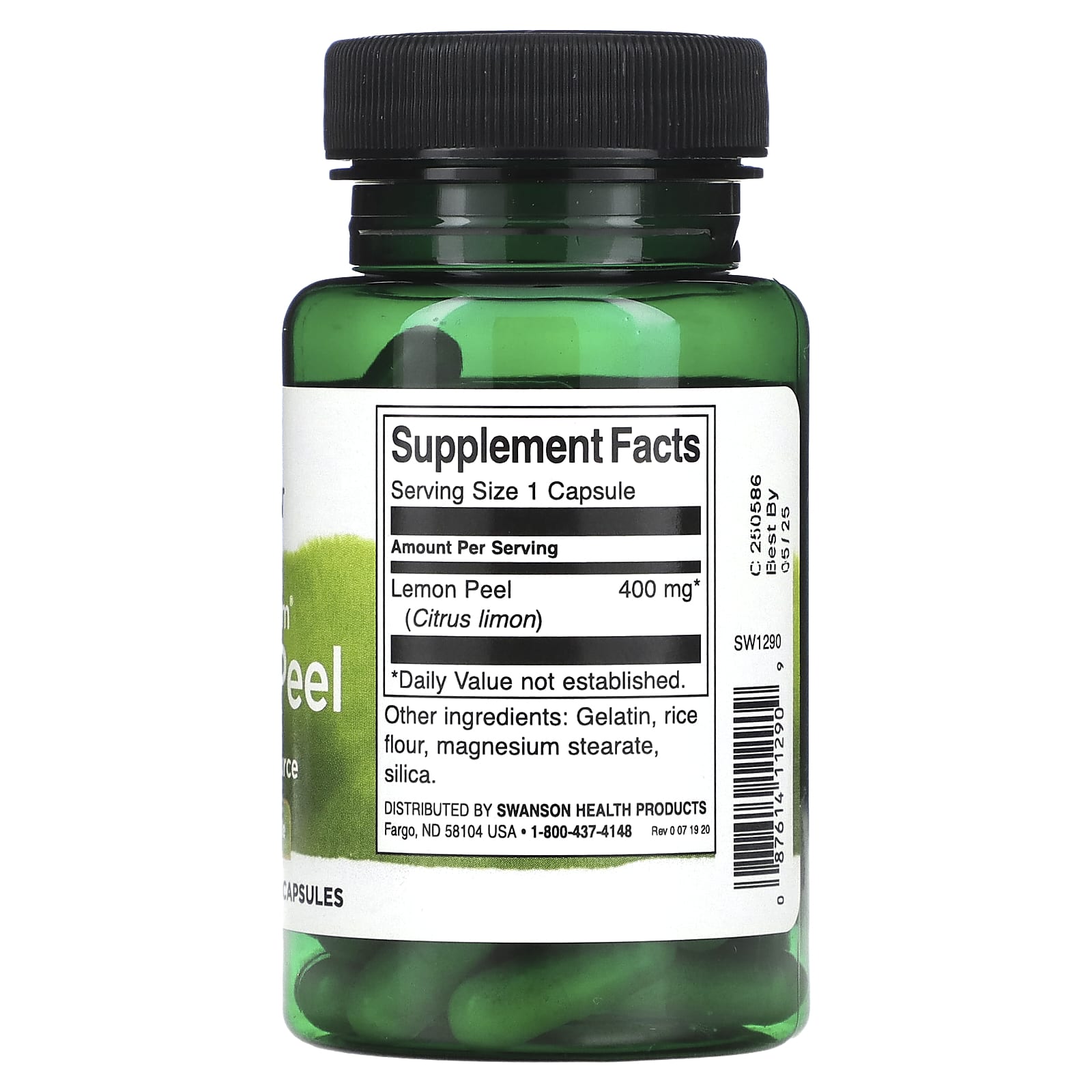 Swanson, Full Spectrum Lemon Peel, 400 mg, 60  Capsules - Image 2