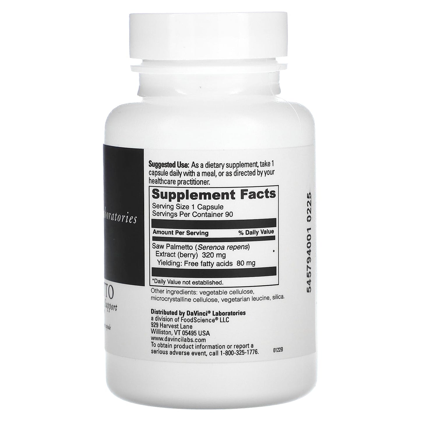 Saw Palmetto Supplement by DaVinci Labs for Prostate Health - Image 2