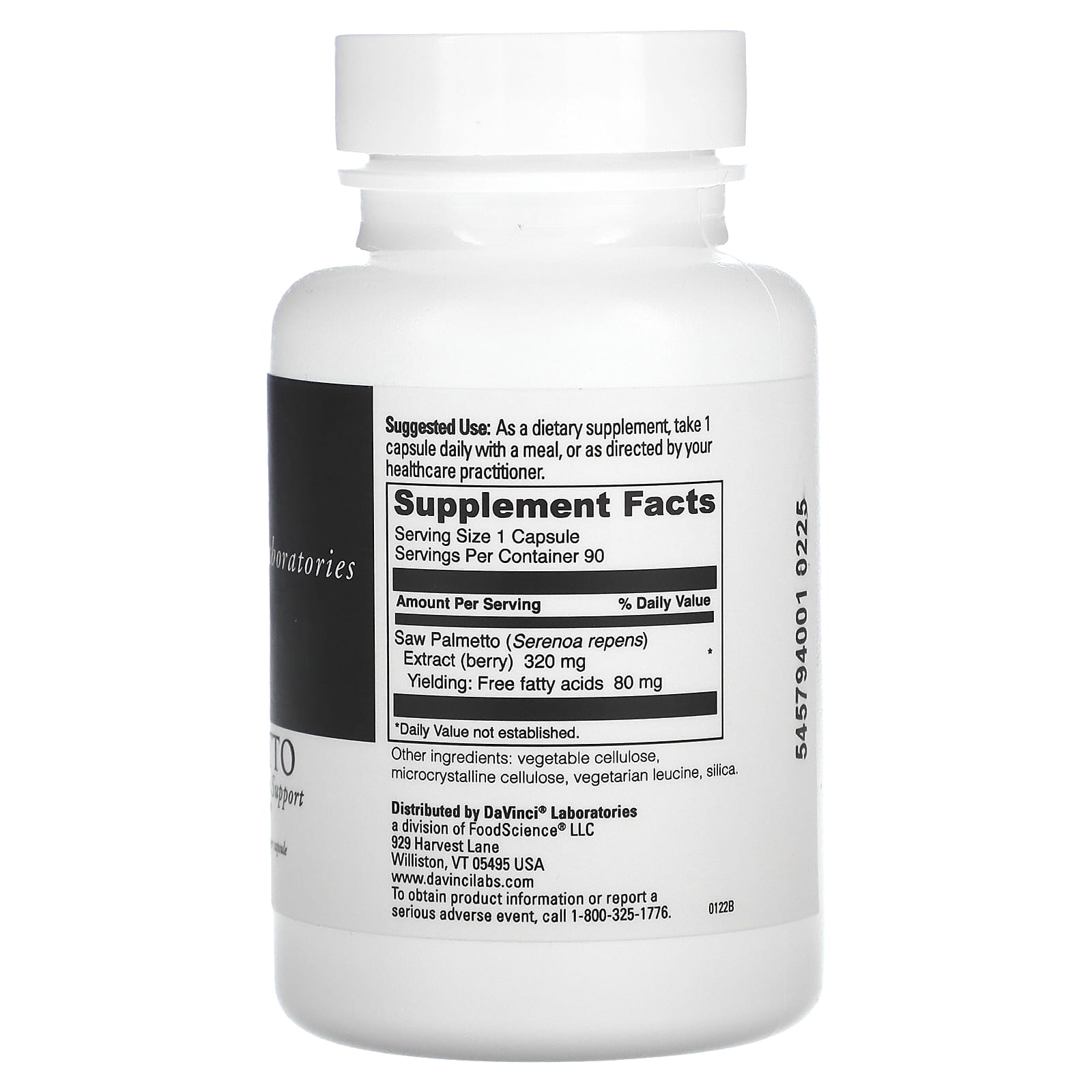 Saw Palmetto Supplement by DaVinci Labs for Prostate Health - Image 2