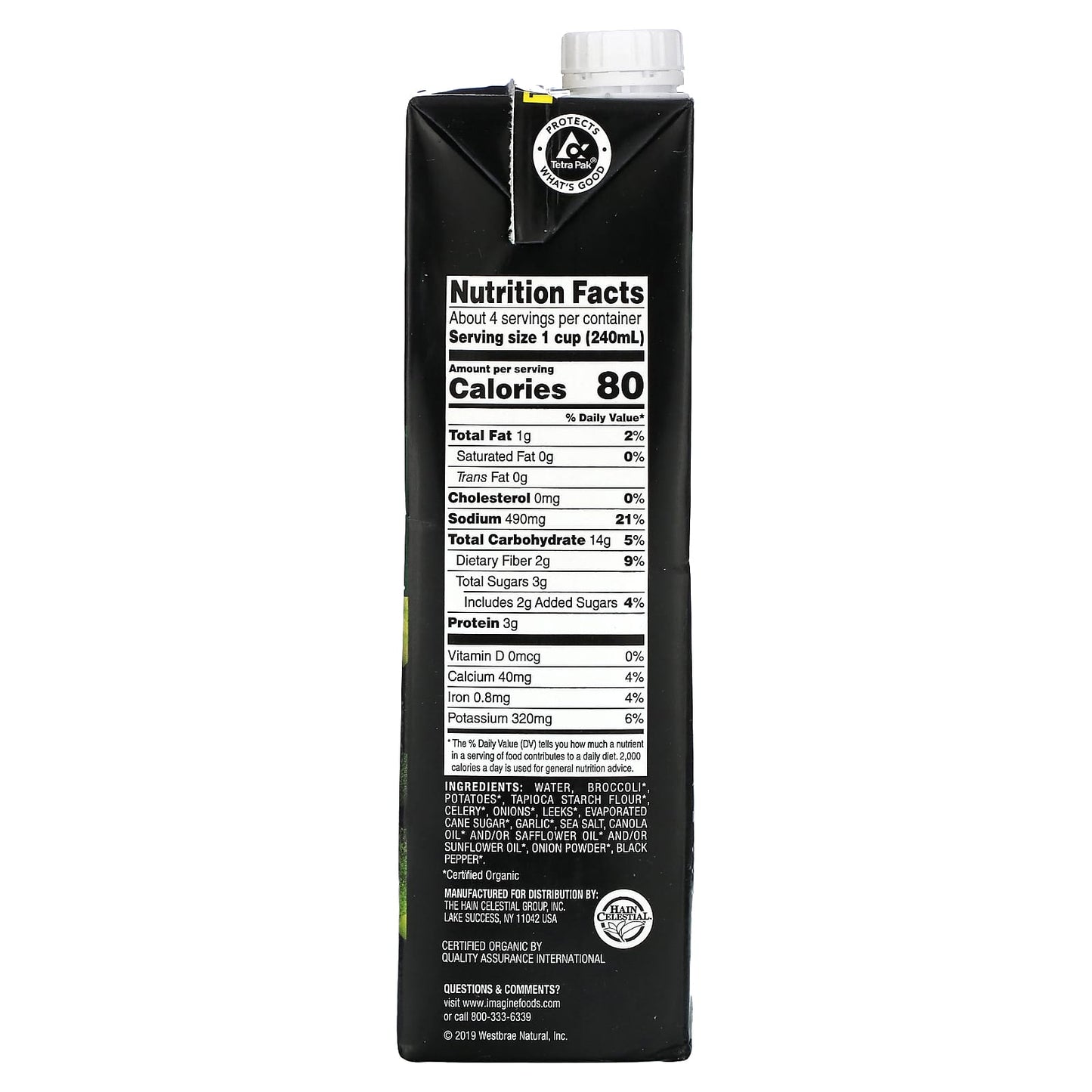 Organic Creamy Broccoli Soup by Imagine Soups - USDA Certified - Image 2