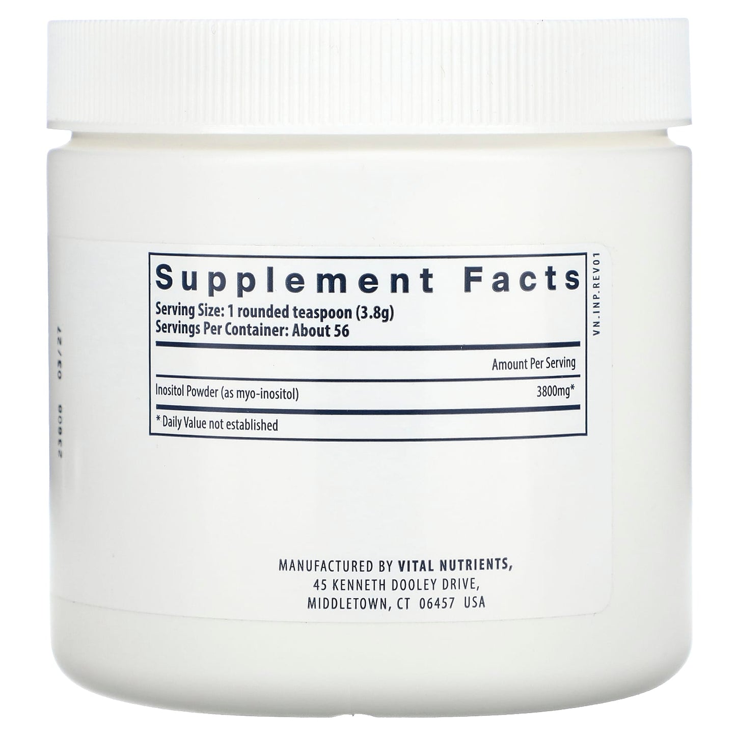Vital Nutrients, Inositol Powder, 7.94 oz (225 g) - Image 2