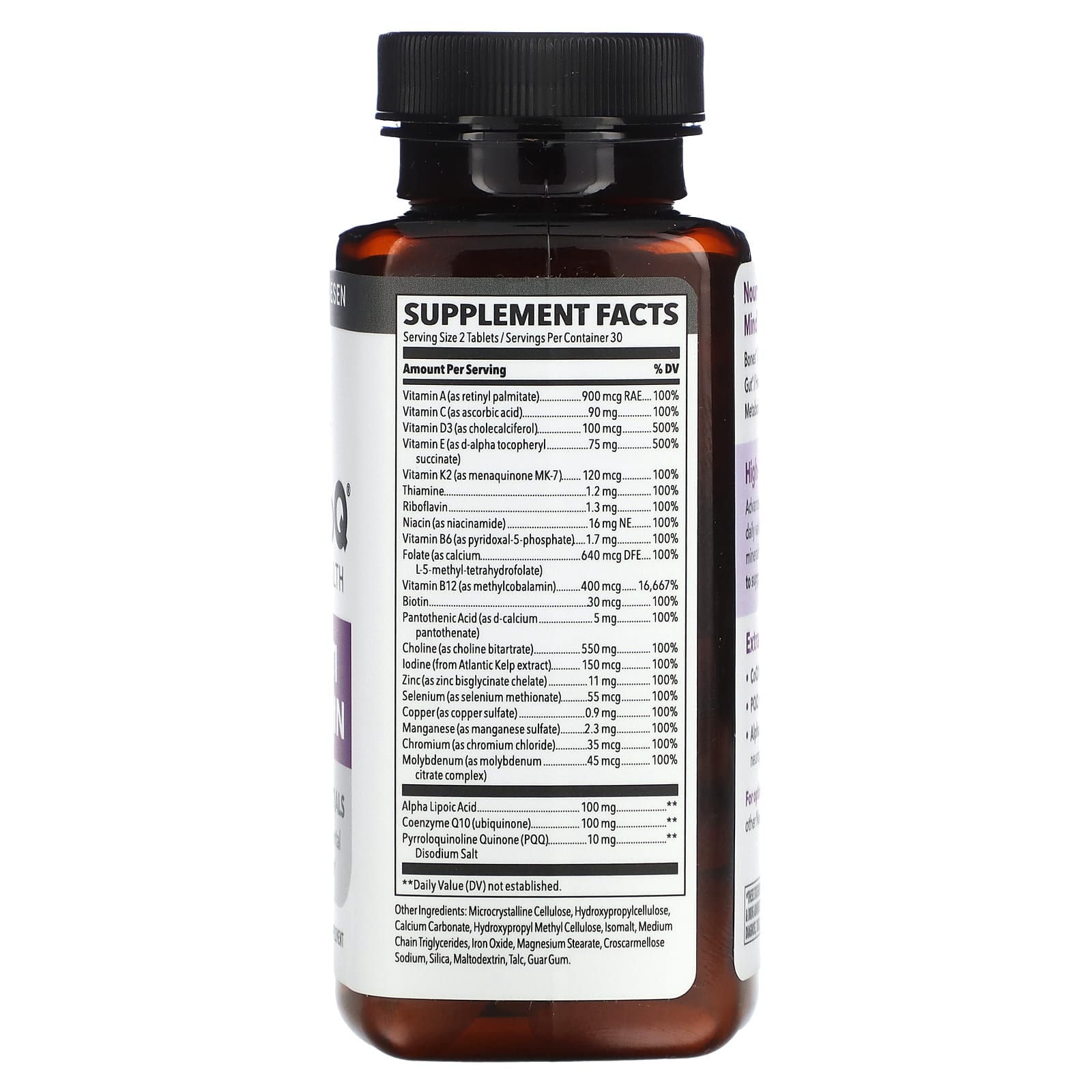 LifeSeasons, NeuroQ Brain Health, Multi Vitamin, 60 Tablets - Image 2