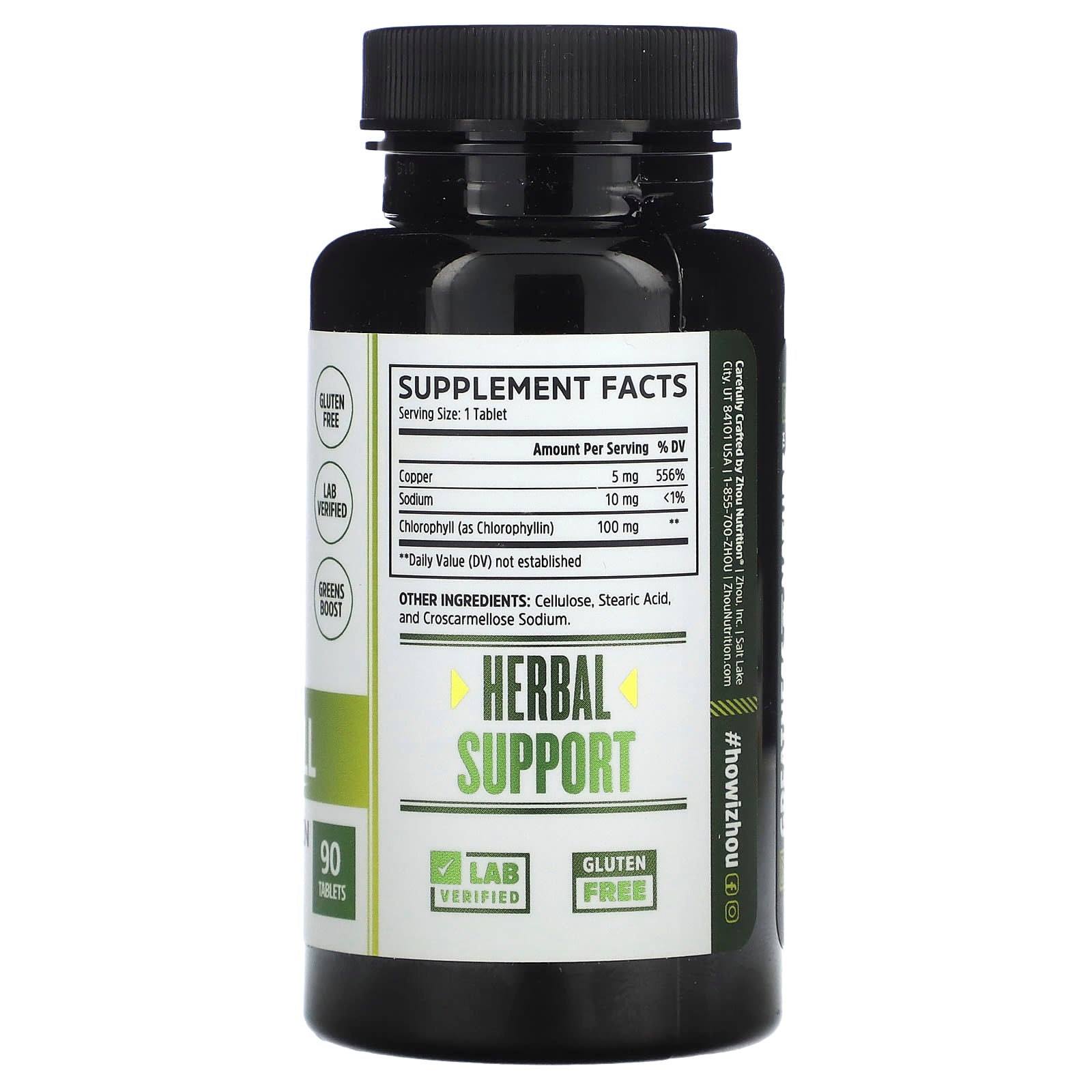 Zhou Nutrition, Chlorophyll, 90 Tablets - Image 2