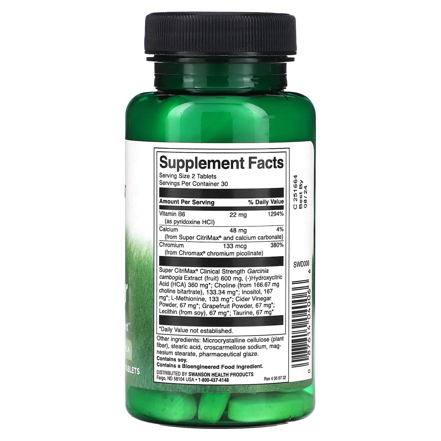 Swanson, Fat Burner, 60 Tablets - Image 2