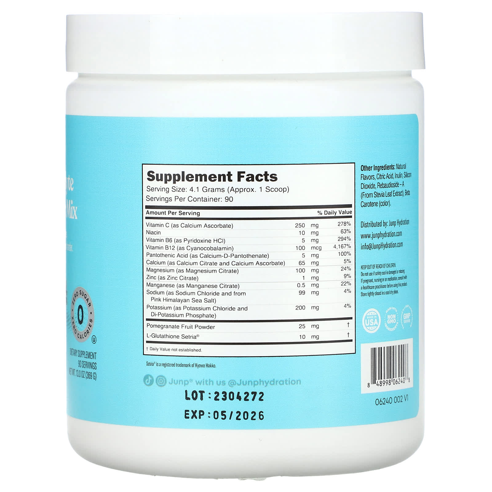 Pina Colada Electrolyte Powder Mix for Daily Hydration - Keto Paleo Diet - Image 2