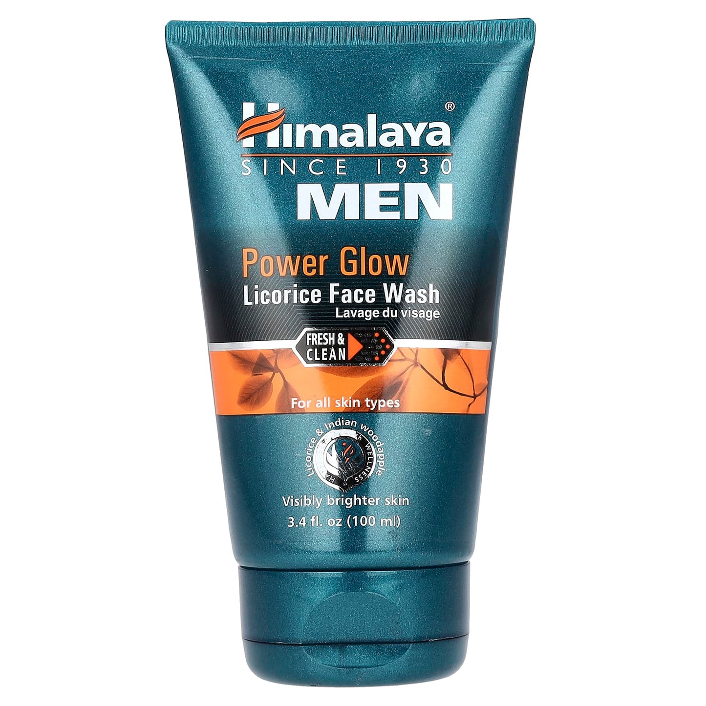 Himalaya Men's Power Glow Licorice Face Wash 3.4 fl oz (100 ml) - Image 1