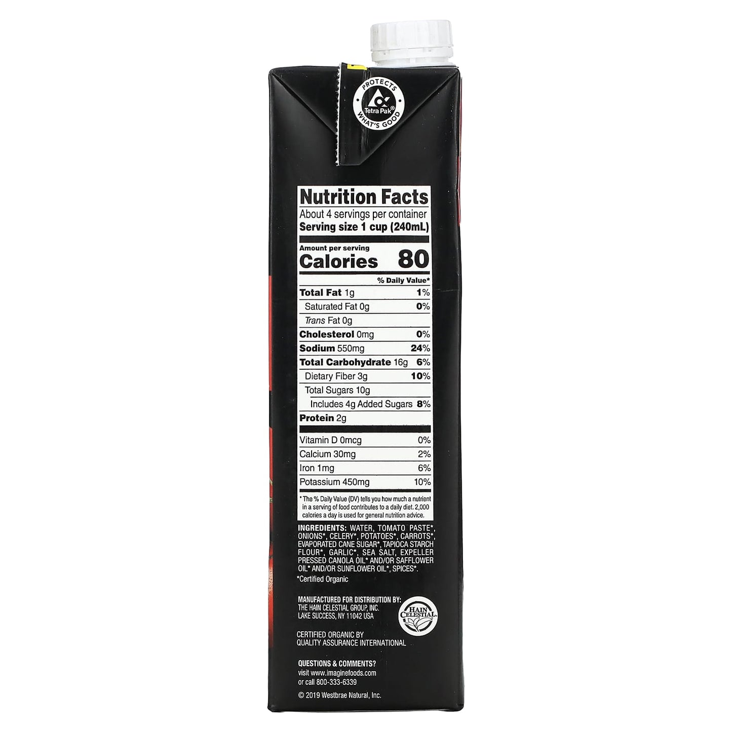 Organic Tomato Creamy Soup by Imagine Soups, USDA Certified, 32 fl oz - Image 2