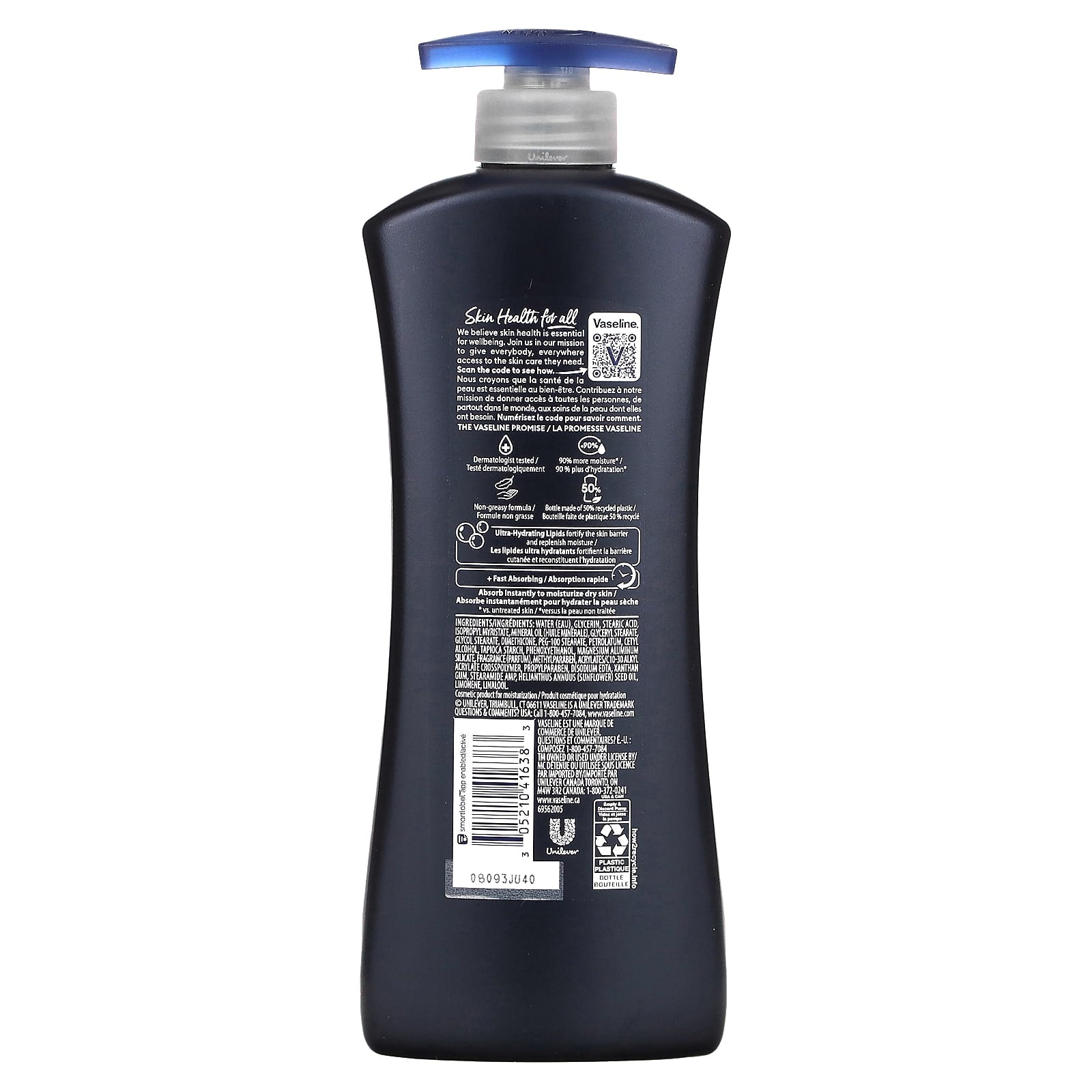 Vaseline, Men, Fast Absorbing Body & Face Lotion, 20.3 fl oz (600 ml) - Image 2
