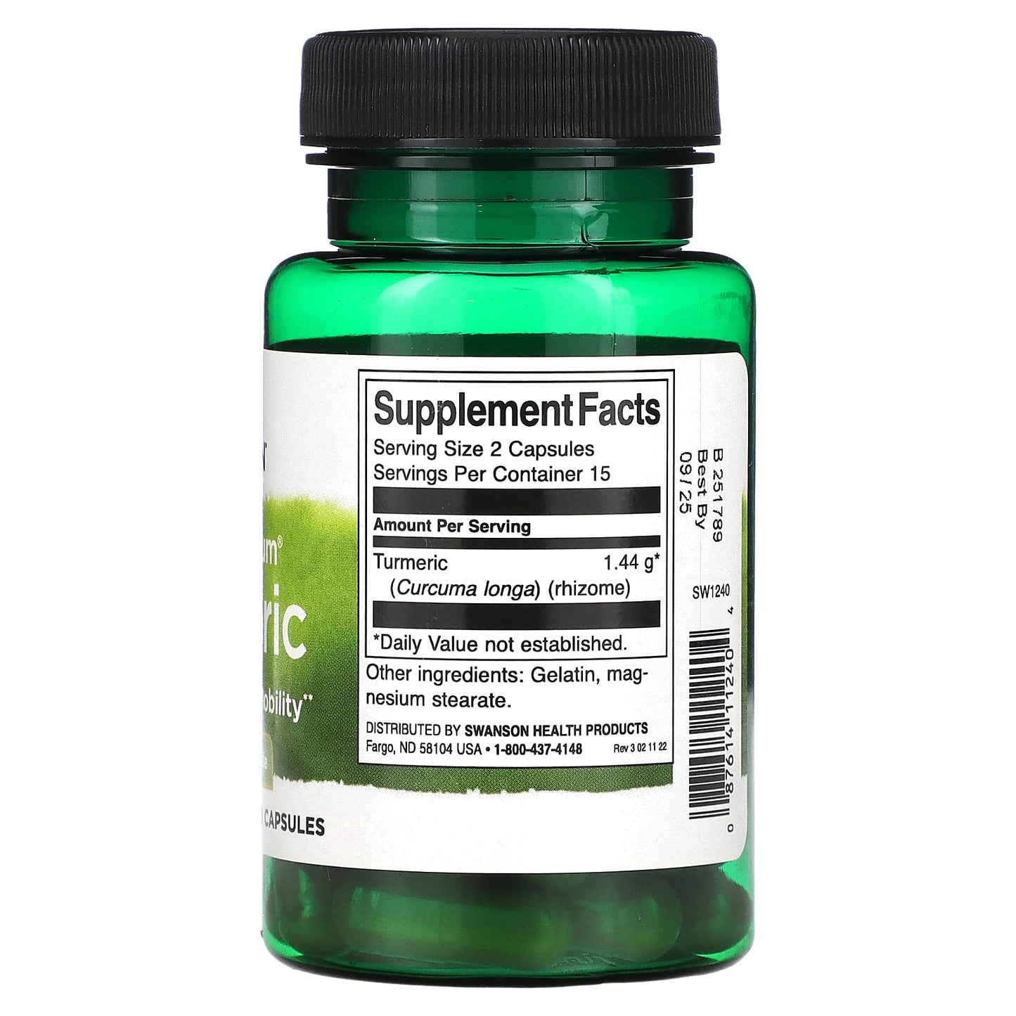 Swanson, Full Spectrum Turmeric, 720 mg, 30 Capsules