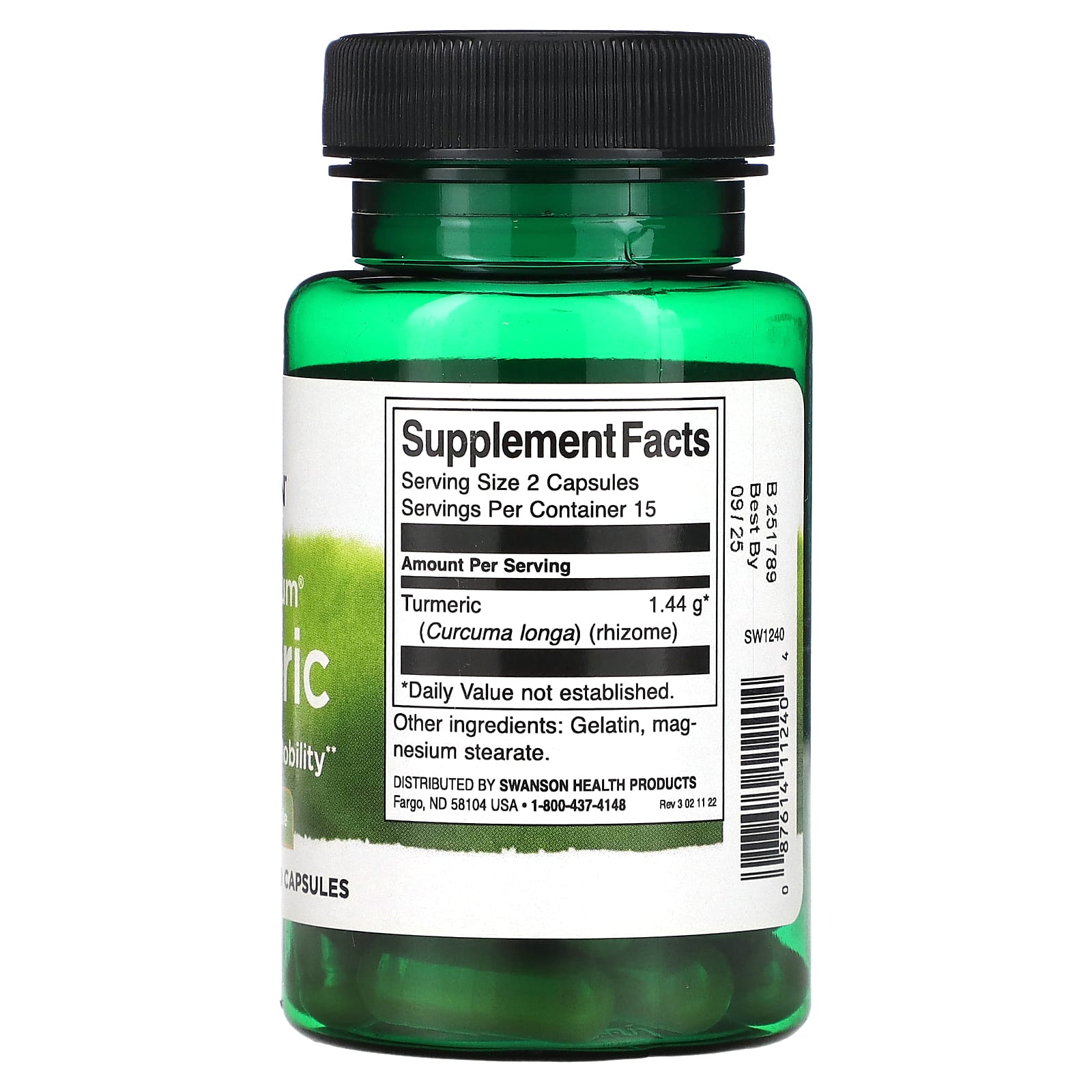 Swanson, Full Spectrum Turmeric, 720 mg, 30 Capsules