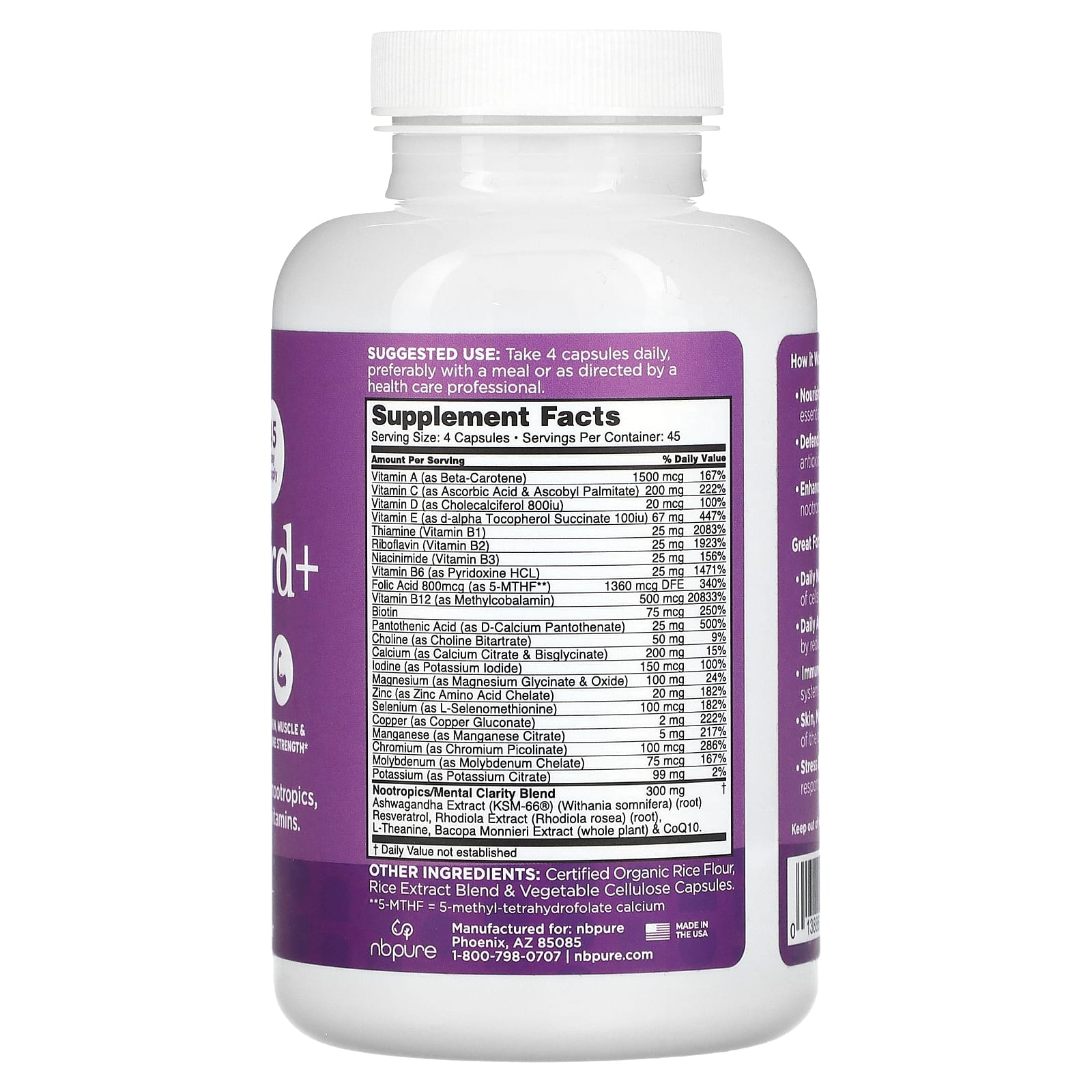 NB Pure, Multi Guard+, 180 Capsules - Image 2