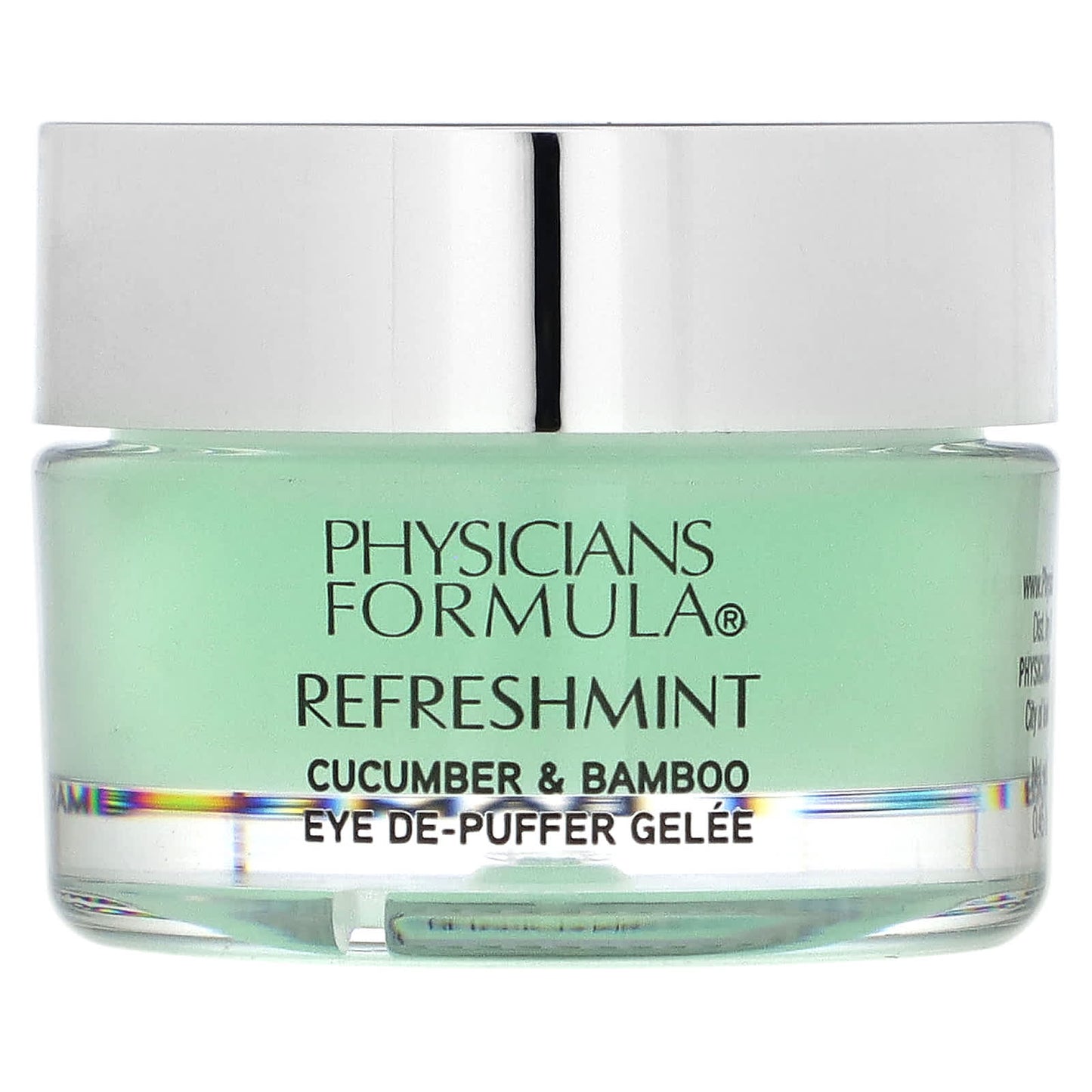 Physicians Formula, Refreshmint, Cucumber & Bamboo Eye De-Puffer Gelee, Refresh, 0.45 oz (12.8 g) - Image 1