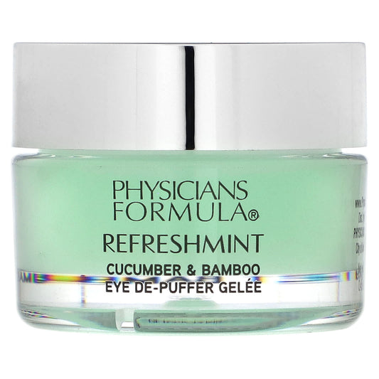 Physicians Formula, Refreshmint, Cucumber & Bamboo Eye De-Puffer Gelee, Refresh, 0.45 oz (12.8 g) - Image 1