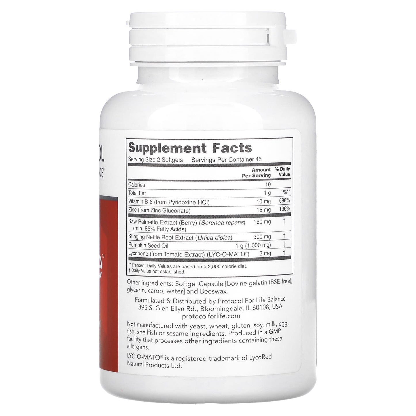 Protocol for Life Balance, Ortho Prostate, 90 Softgels - Image 2