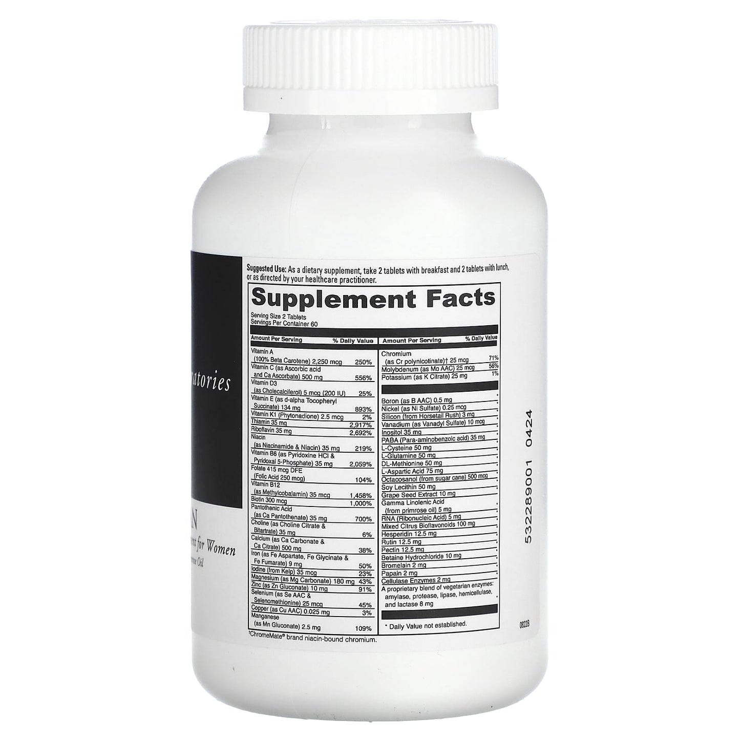 DaVinci Laboratories Spectra Woman Multiple Vitamin & Mineral Supplement 120 Tablets - Image 2