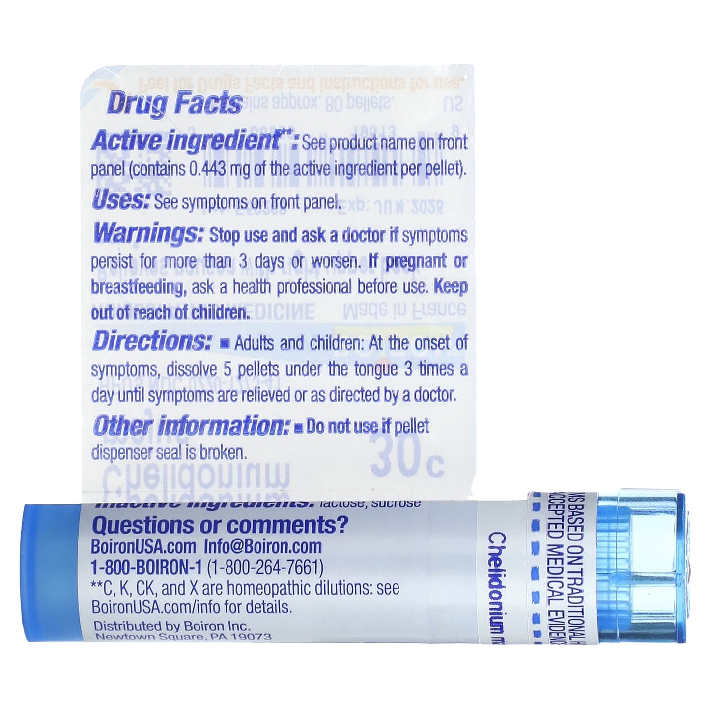 Chelidonium Majus 30C Nausea Relief Pellets by Boiron - Image 2