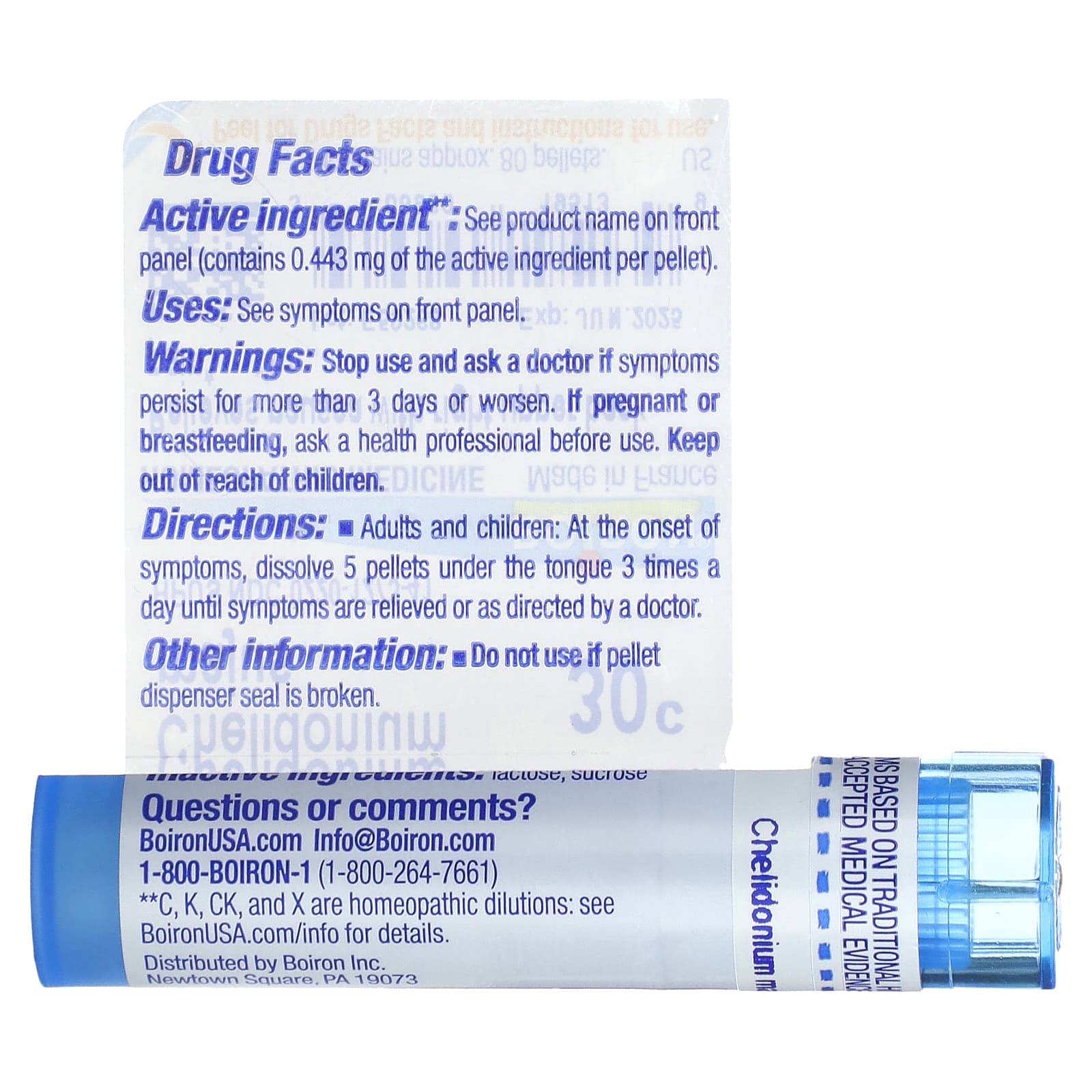 Chelidonium Majus 30C Nausea Relief Pellets by Boiron - Image 2
