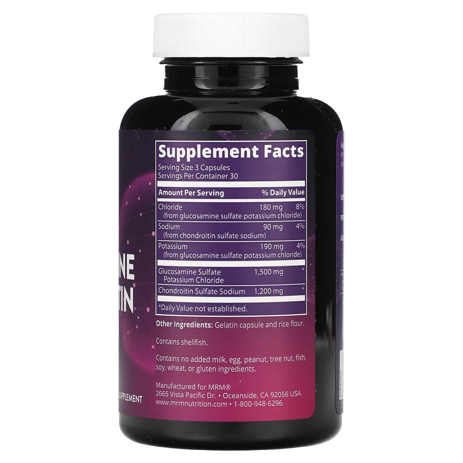 MRM Nutrition, Glucosamine Chondroitin, 90 Capsules - Image 2