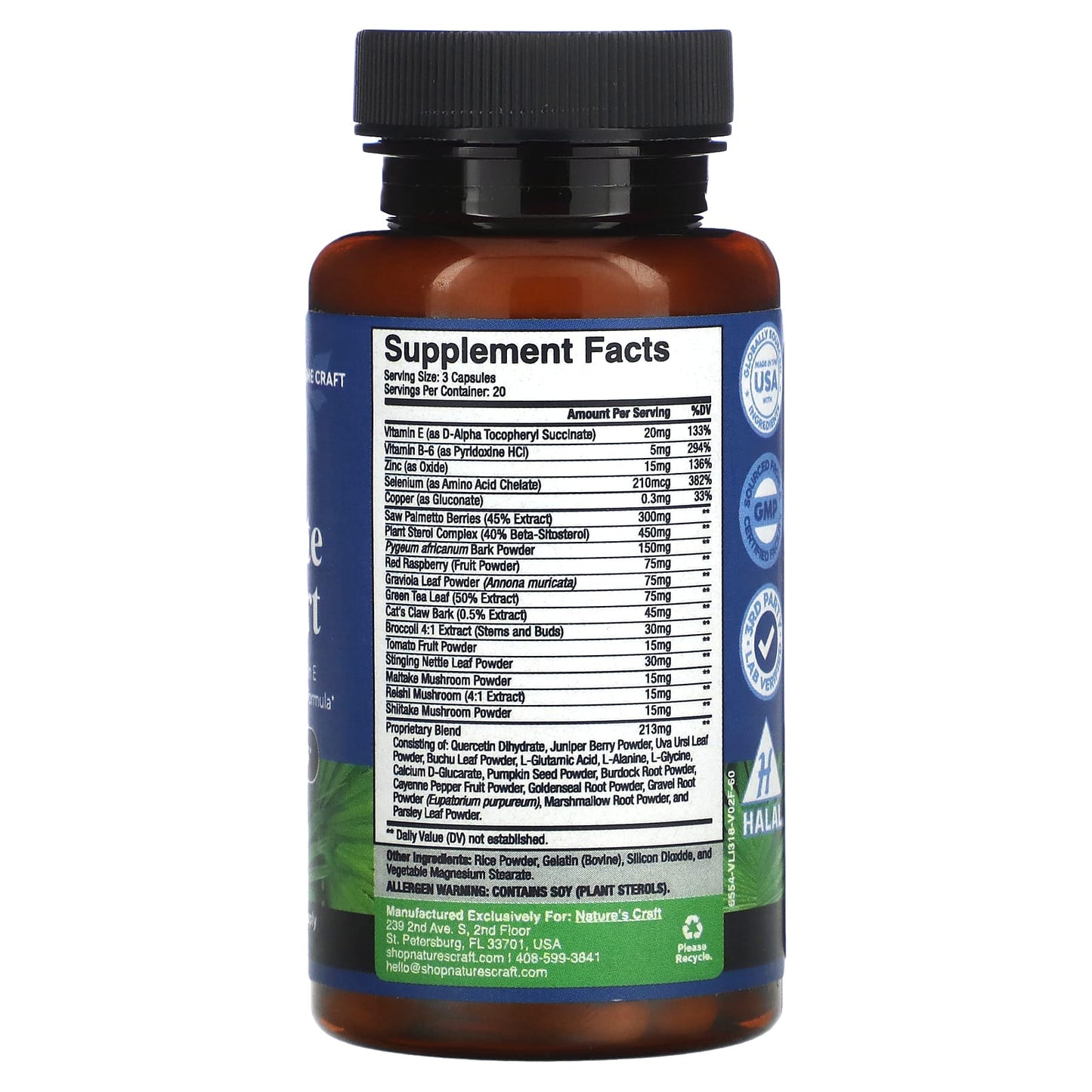 Nature's Craft, Prostate Support, 60 Capsules - Image 2