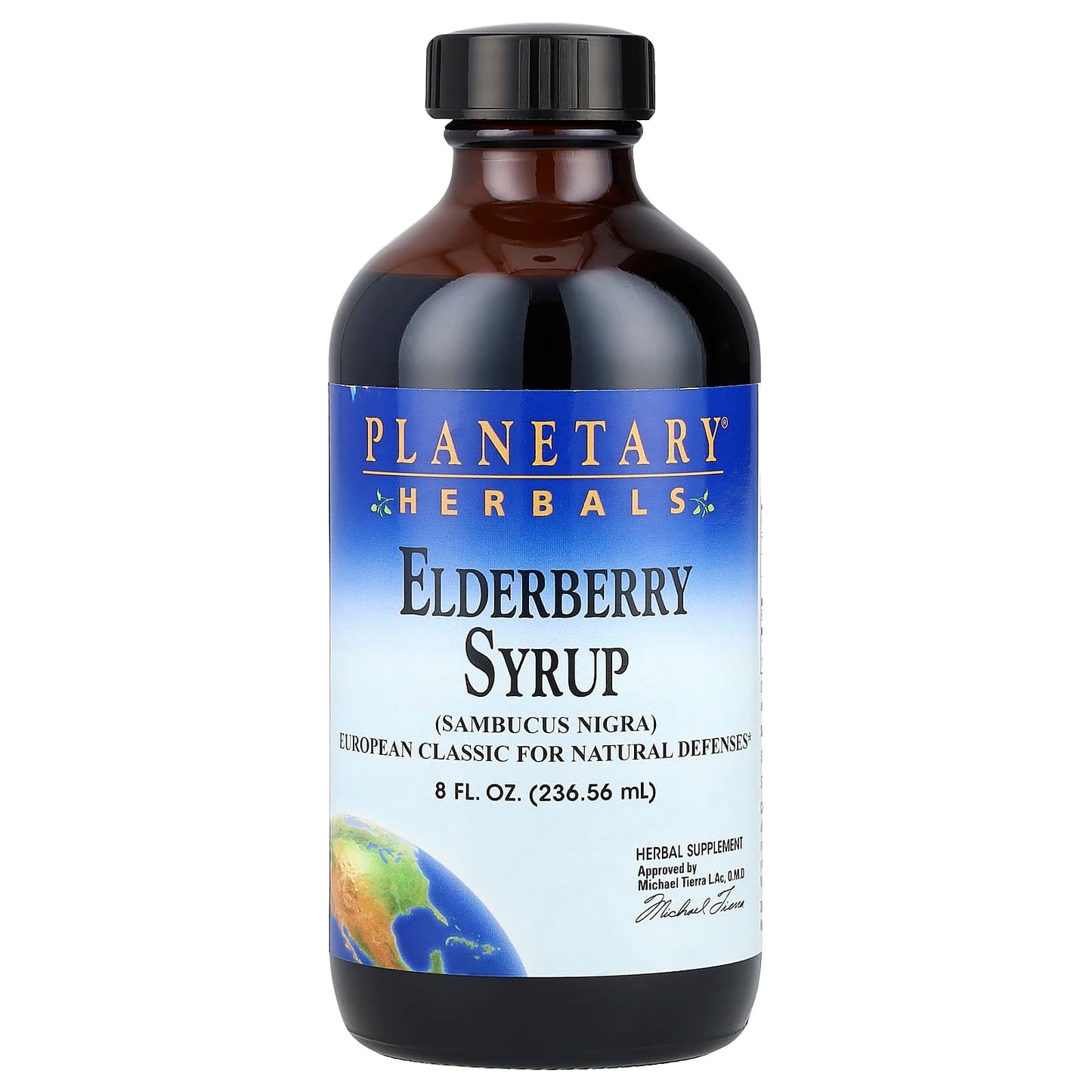 Planetary Herbals, Elderberry Syrup, 8 fl oz (236.56 ml) - Image 1