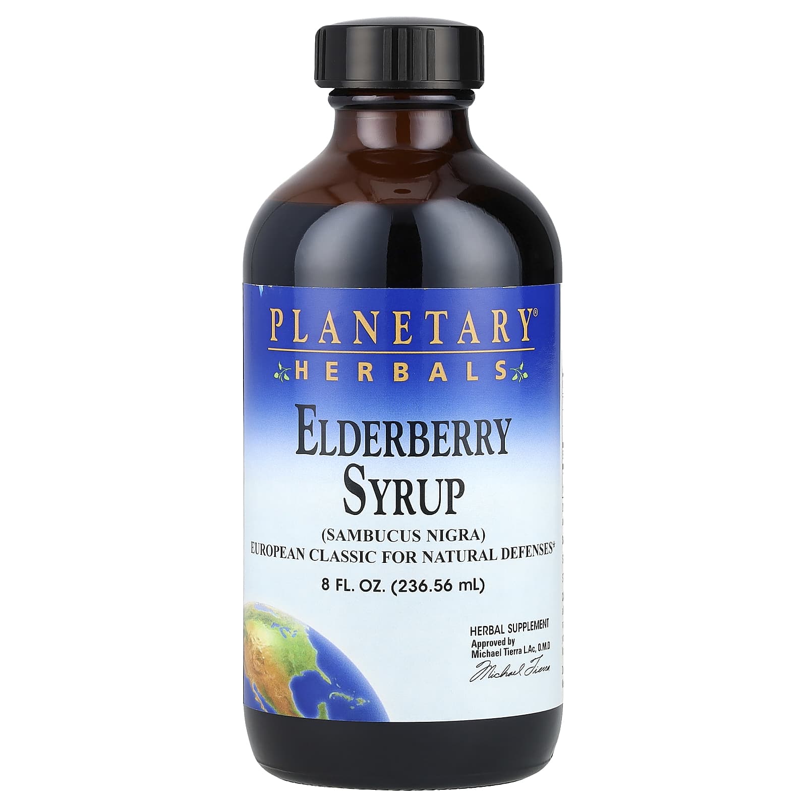 Planetary Herbals, Elderberry Syrup, 8 fl oz (236.56 ml) - Image 1