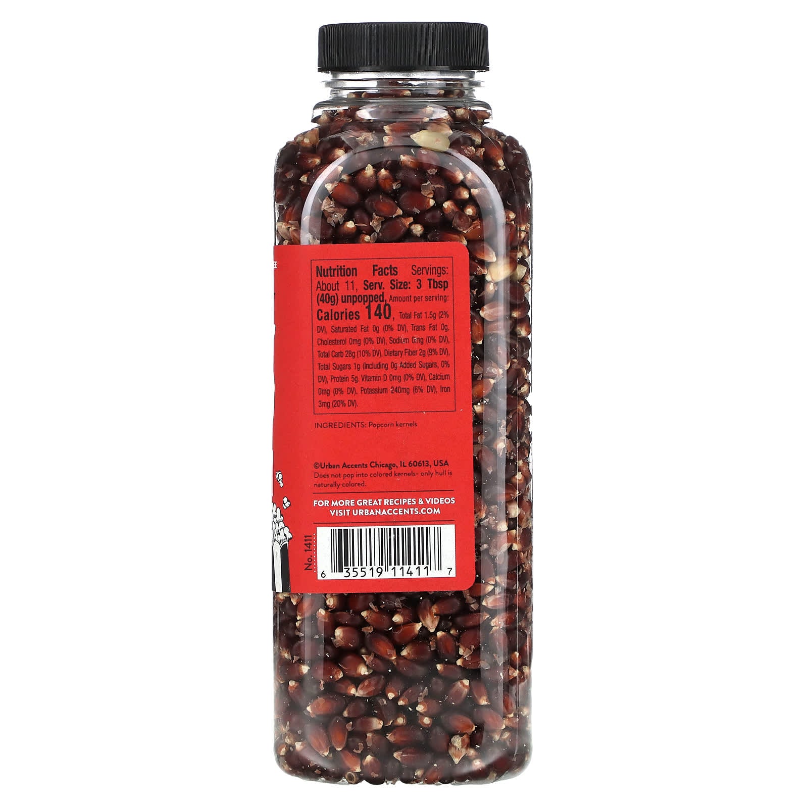 Urban Accents, Popcorn Kernels, Crunchy Ruby Red , 16 oz (454 g) - Image 2
