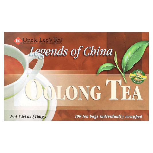 Uncle Lee's Tea, Legends of China, Oolong Tea, 100 Tea Bags, 5.64 oz (160 g) - Image 1