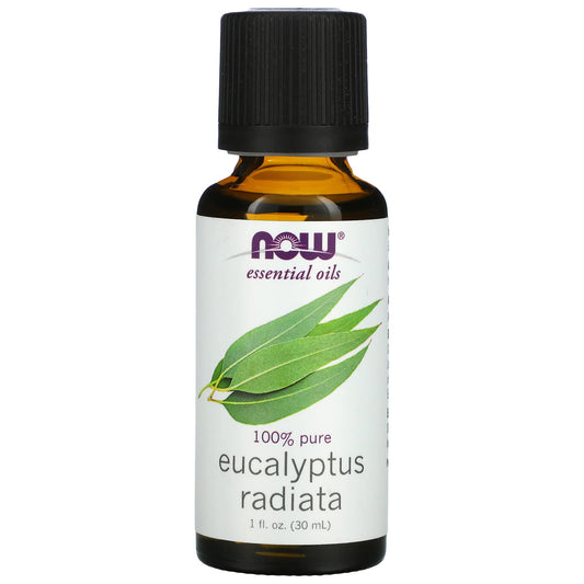 NOW Foods, Essential Oils, Eucalyptus Radiata, 1 fl oz. (30 ml) - Image 1