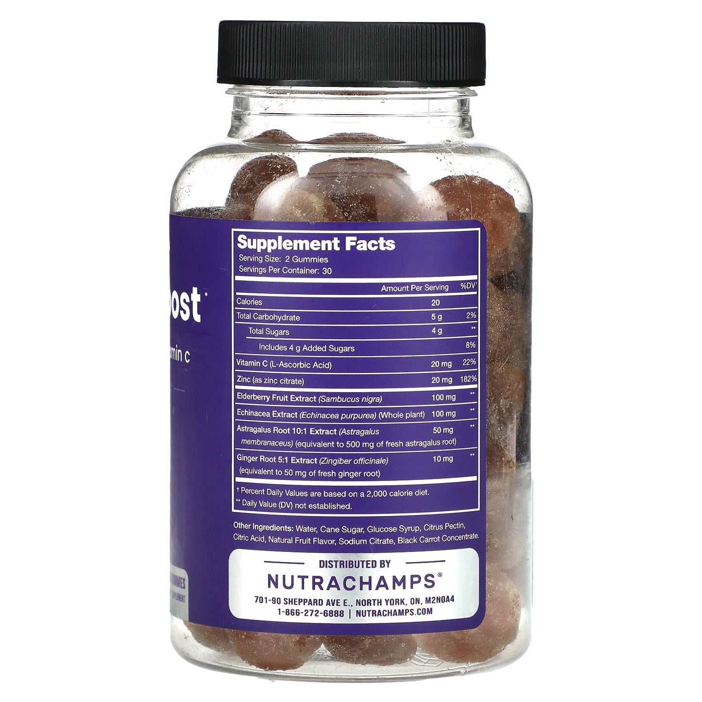 NutraChamps, Immune Boost, Cherry, 60 Vegan Gummies - Image 2