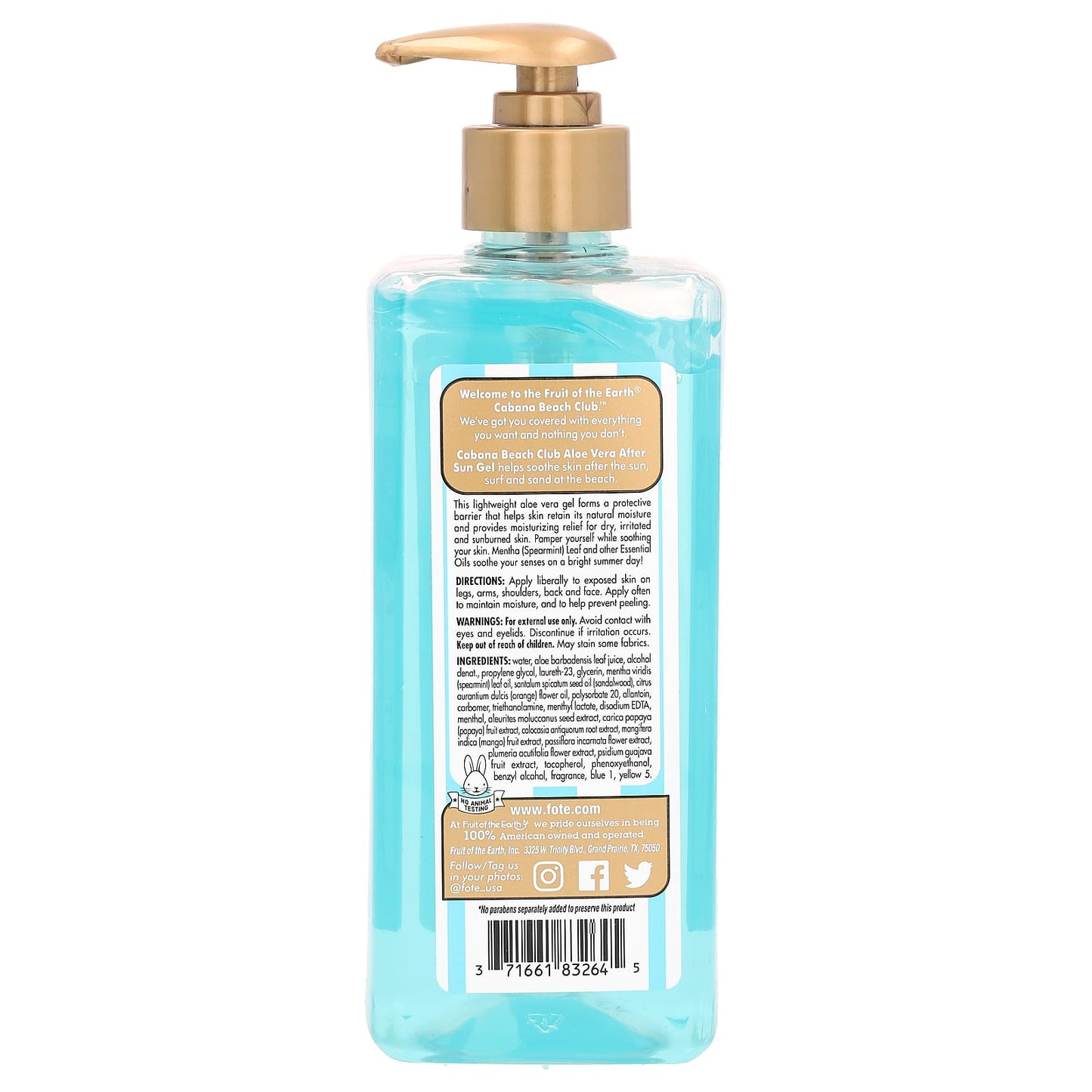 Fruit of the Earth Aloe Vera After Sun Gel: Soothe & Moisturize Your Skin - Image 2