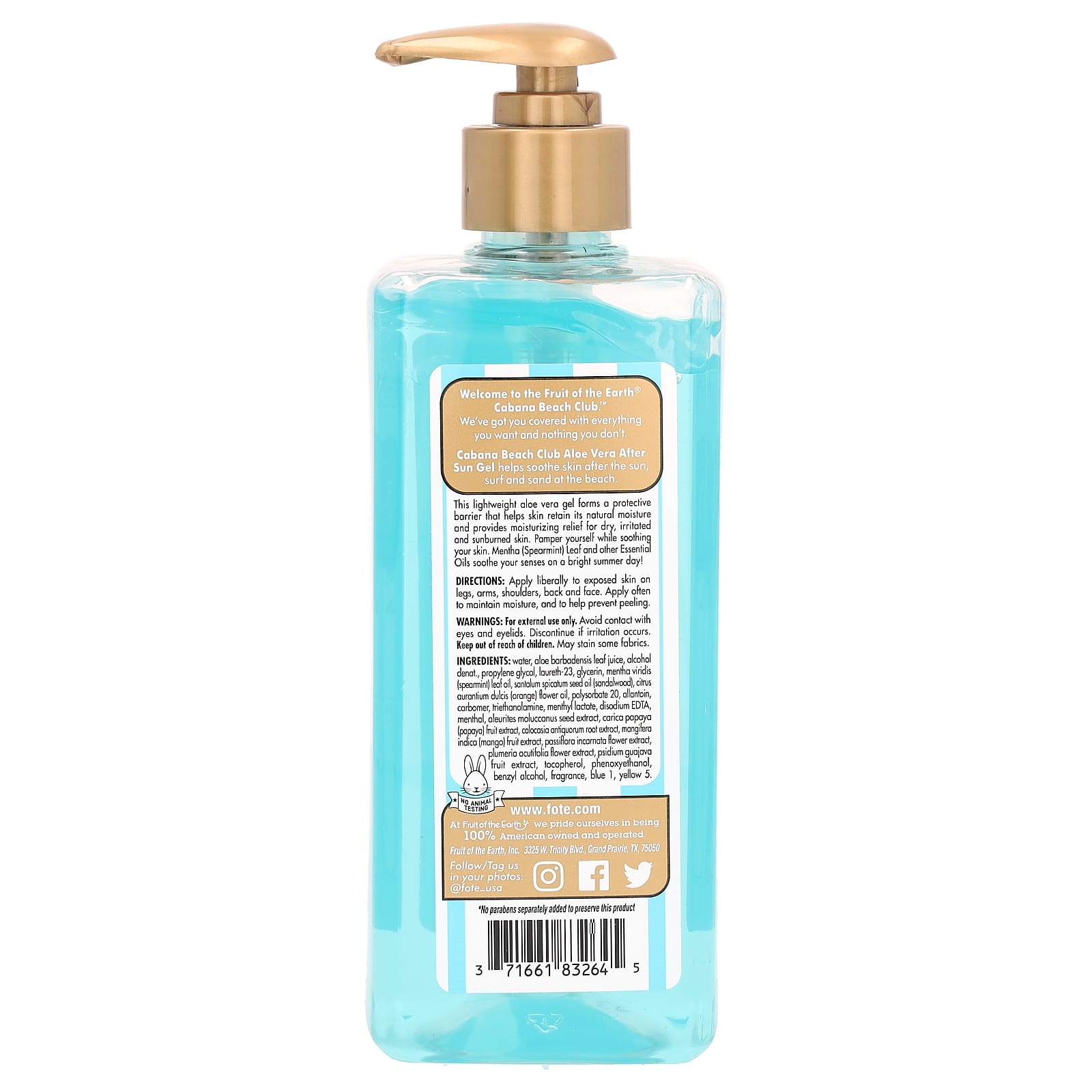 Fruit of the Earth Aloe Vera After Sun Gel: Soothe & Moisturize Your Skin - Image 2